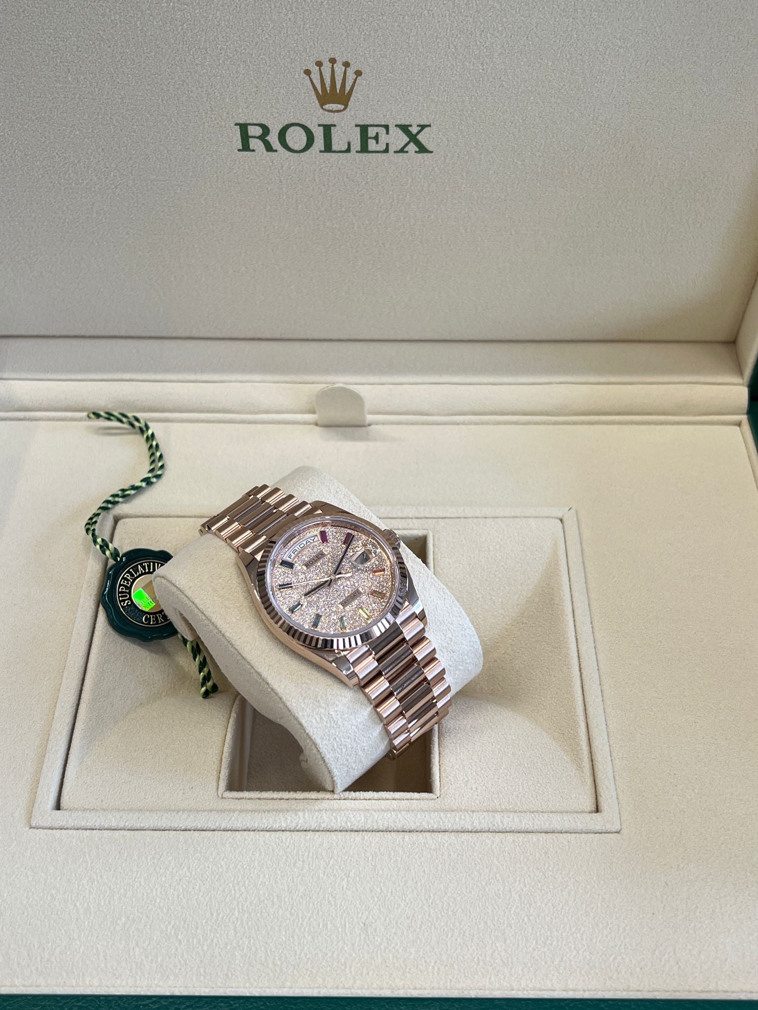 Rolex Day-Date 36MM 128235A Pave 2026