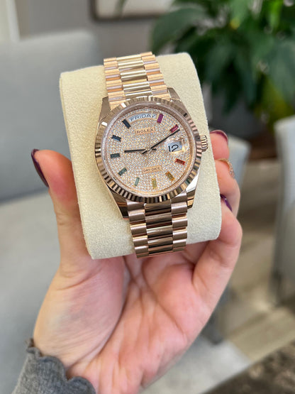 Rolex Day-Date 36MM 128235A Pave 2026