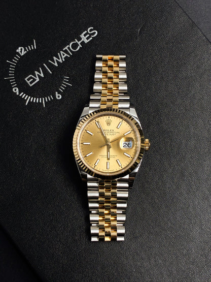 Rolex Datejust 36 126233 Champagne Index Dial Jubilee 2026