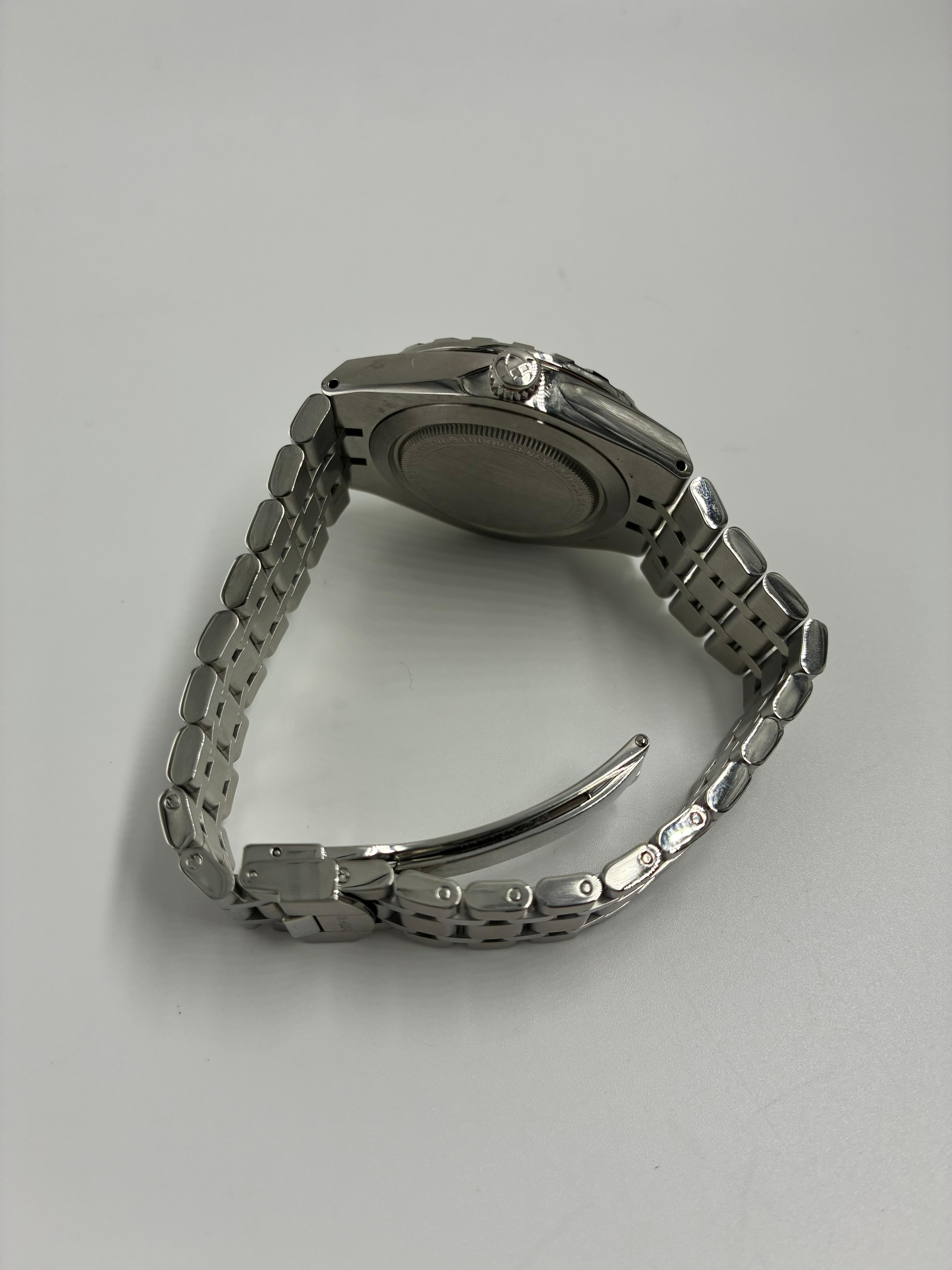 Tudor Royal Blue Roman Steel M28500-0005