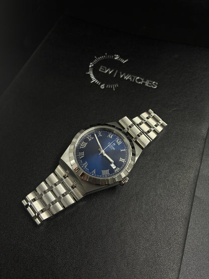 Tudor Royal Blue Roman Steel M28500-0005