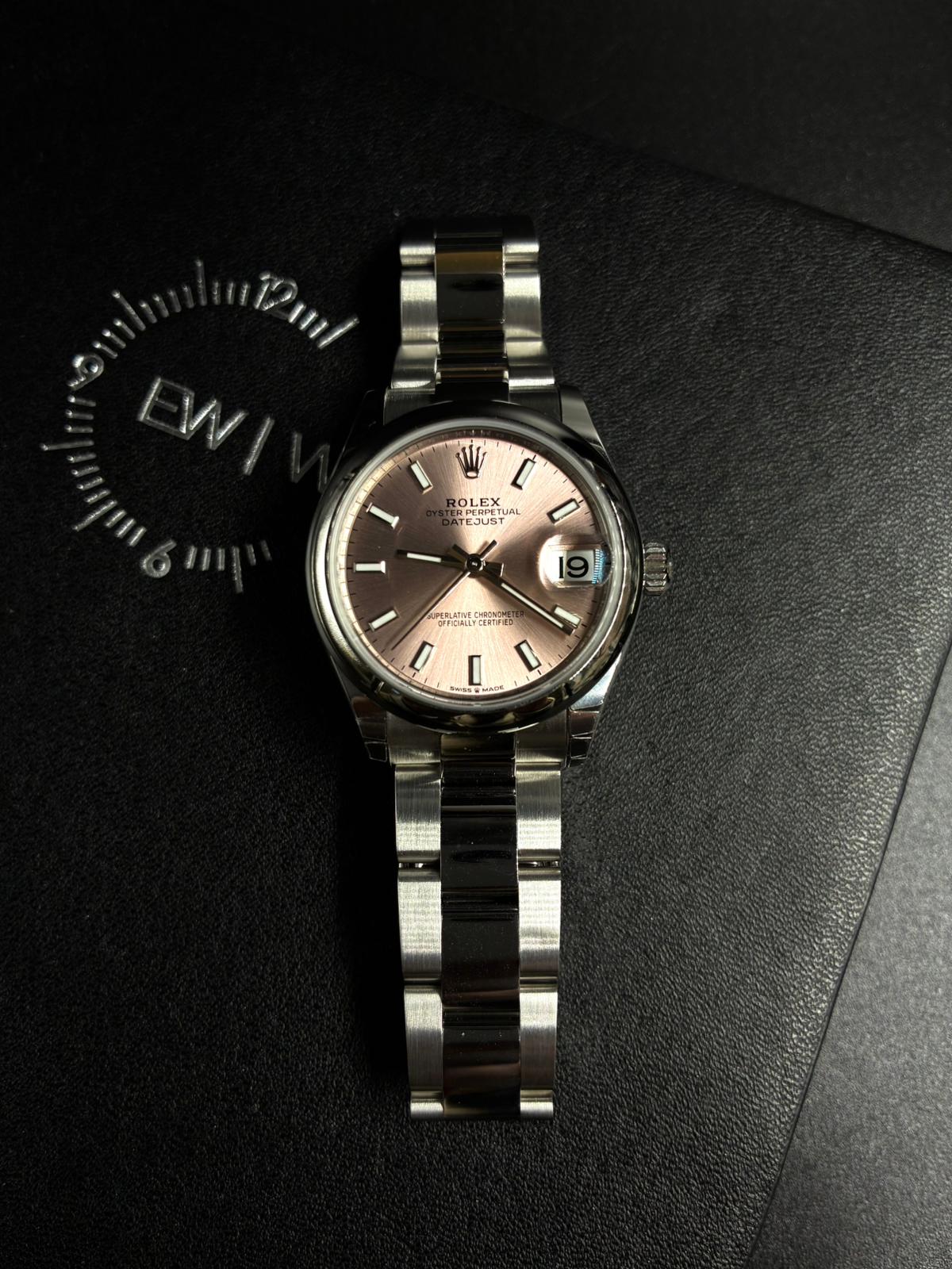 Rolex Datejust 31 278240 Pink Index Oyster