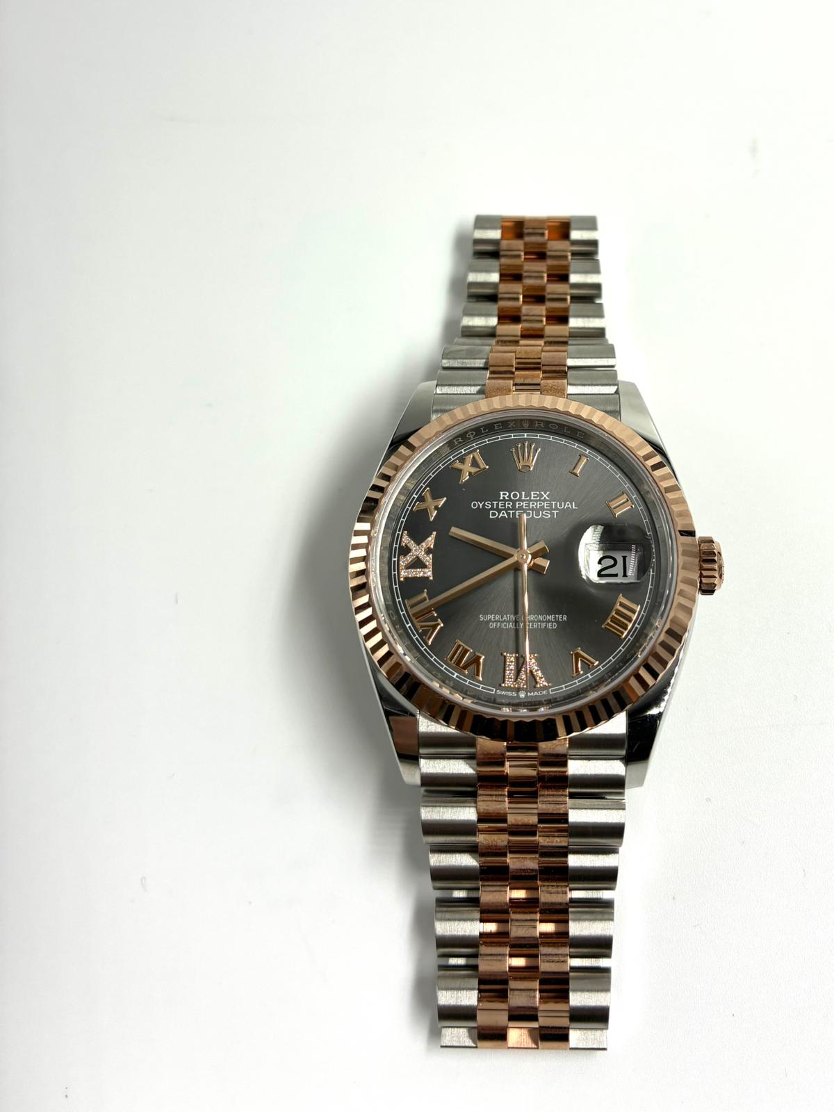 Rolex Datejust 36 126231 Grey VIIX Roman Jubilee 2025