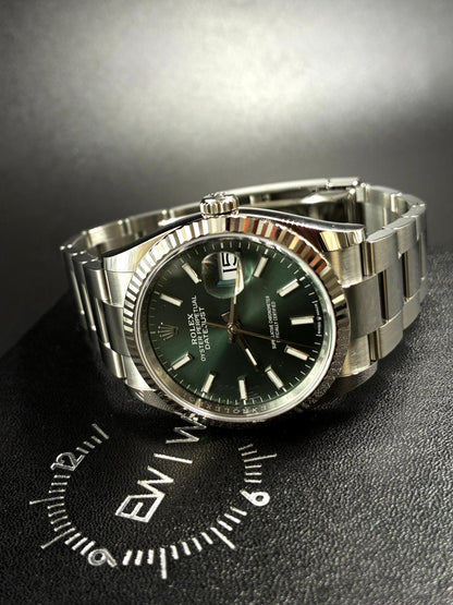 Rolex Datejust 36 126234 Green Index Oyster 2026