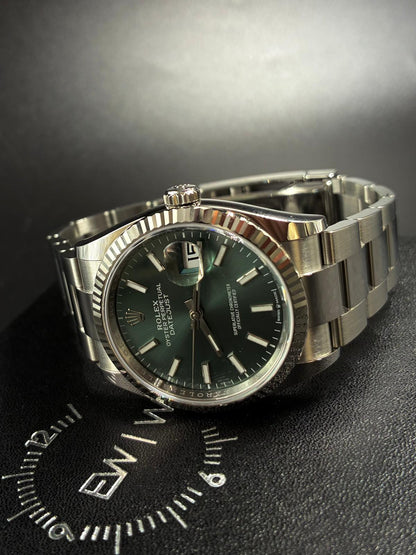 Rolex Datejust 36 126234 Green Index Oyster 2026