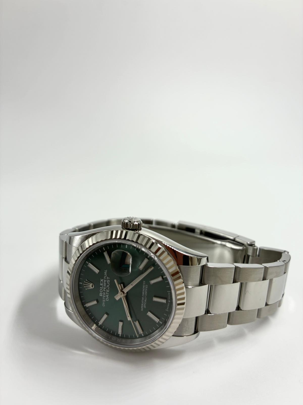 Rolex Datejust 36 126234 Green Index Oyster 2026