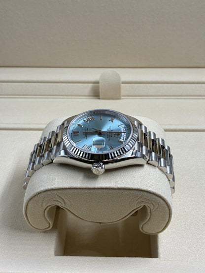 Rolex Day-Date 36 128236 ICE BLUE ROMAN