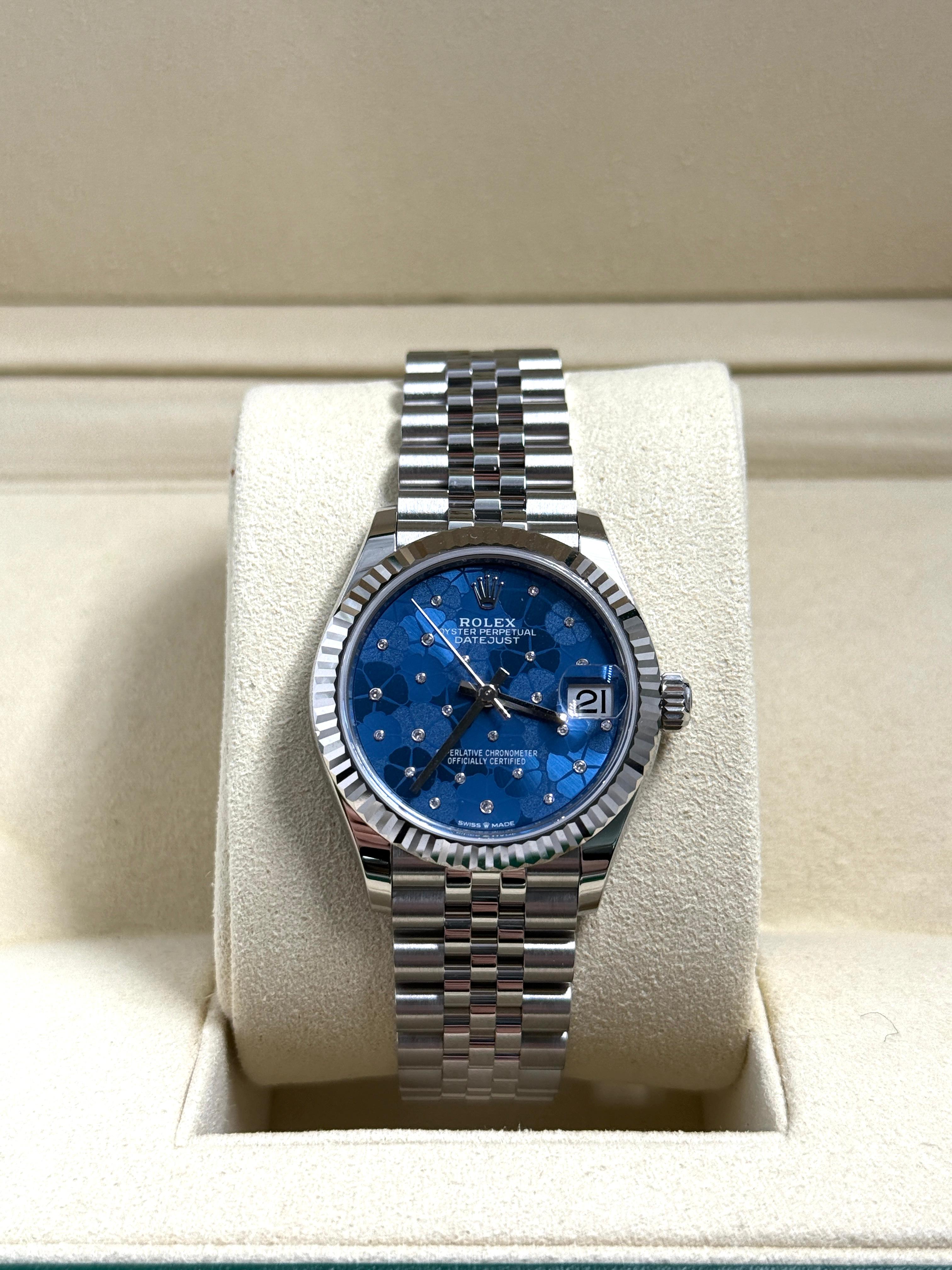 Rolex Datejust 31 278274 Blaues Blumenjubiläum 2025