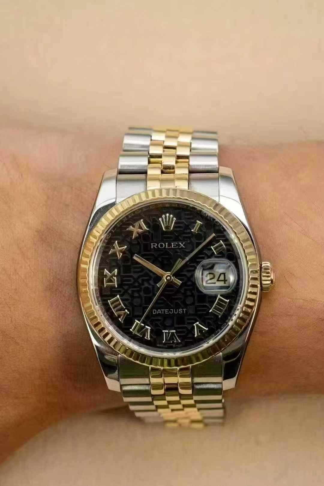 Rolex Datejust 36 116233 Black Naked