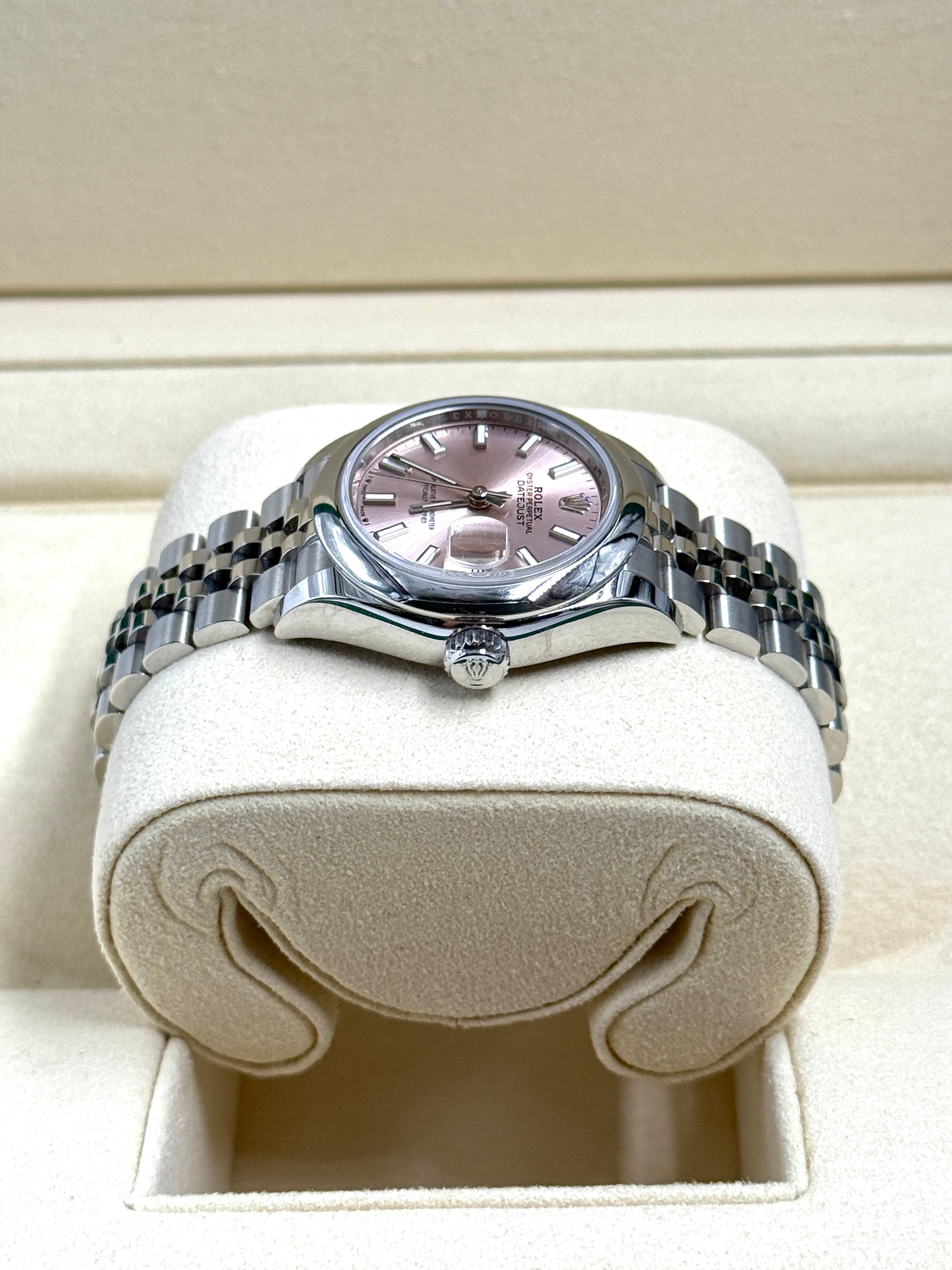 Rolex Lady-Datejust 279160 Pink Index Jubilee 2025