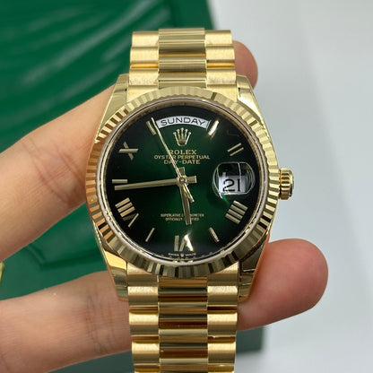 Rolex Day-Date 36 128238 Green Roman Ombre 2024
