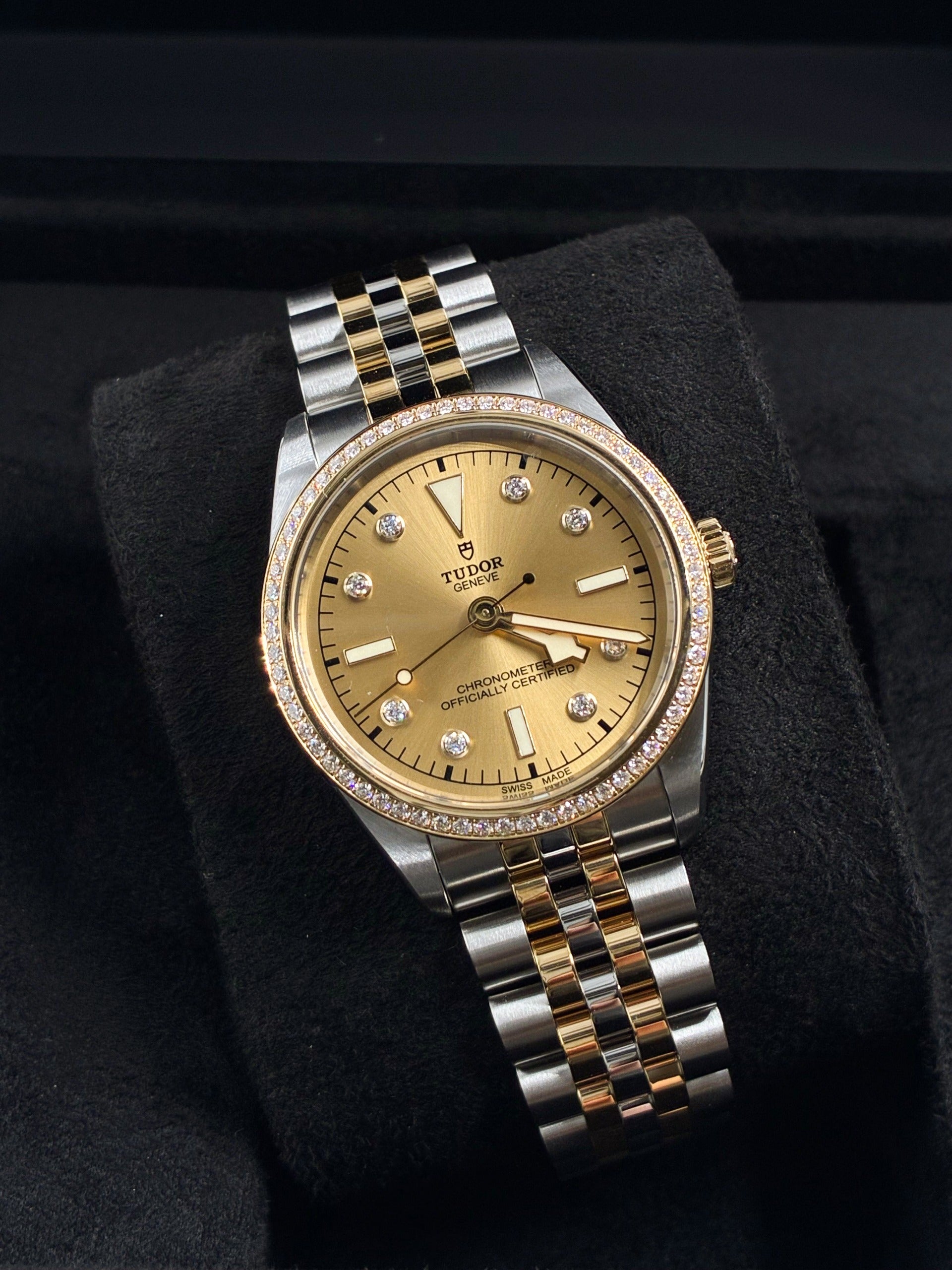 Tudor 79653-0007 Black Bay 36 S&G Diamond