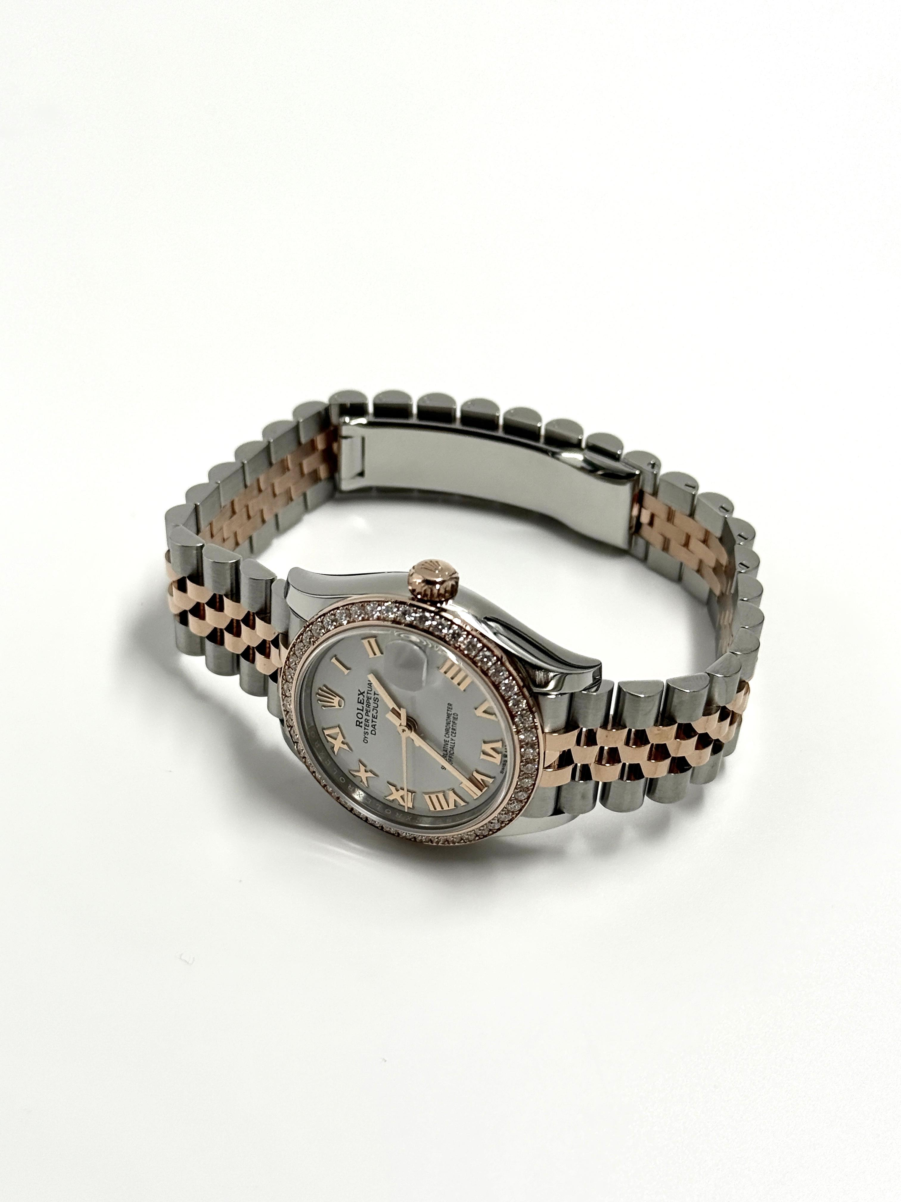 ROLEX Datejust 31MM  278381RBR WHITE ROMAN JUB