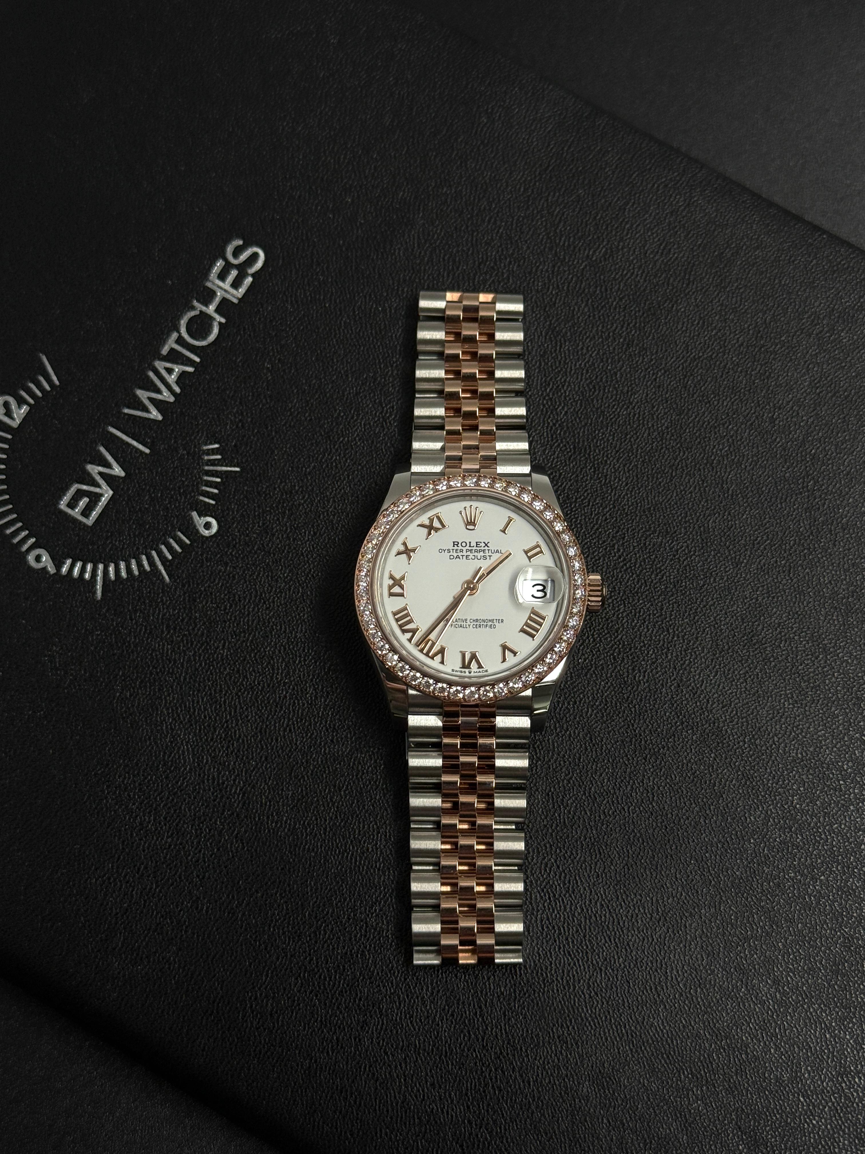ROLEX Datejust 31MM  278381RBR WHITE ROMAN JUB
