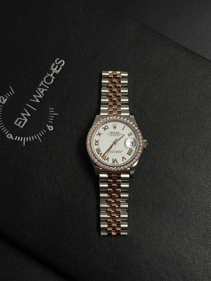 ROLEX Datejust 31MM  278381RBR WHITE ROMAN JUB
