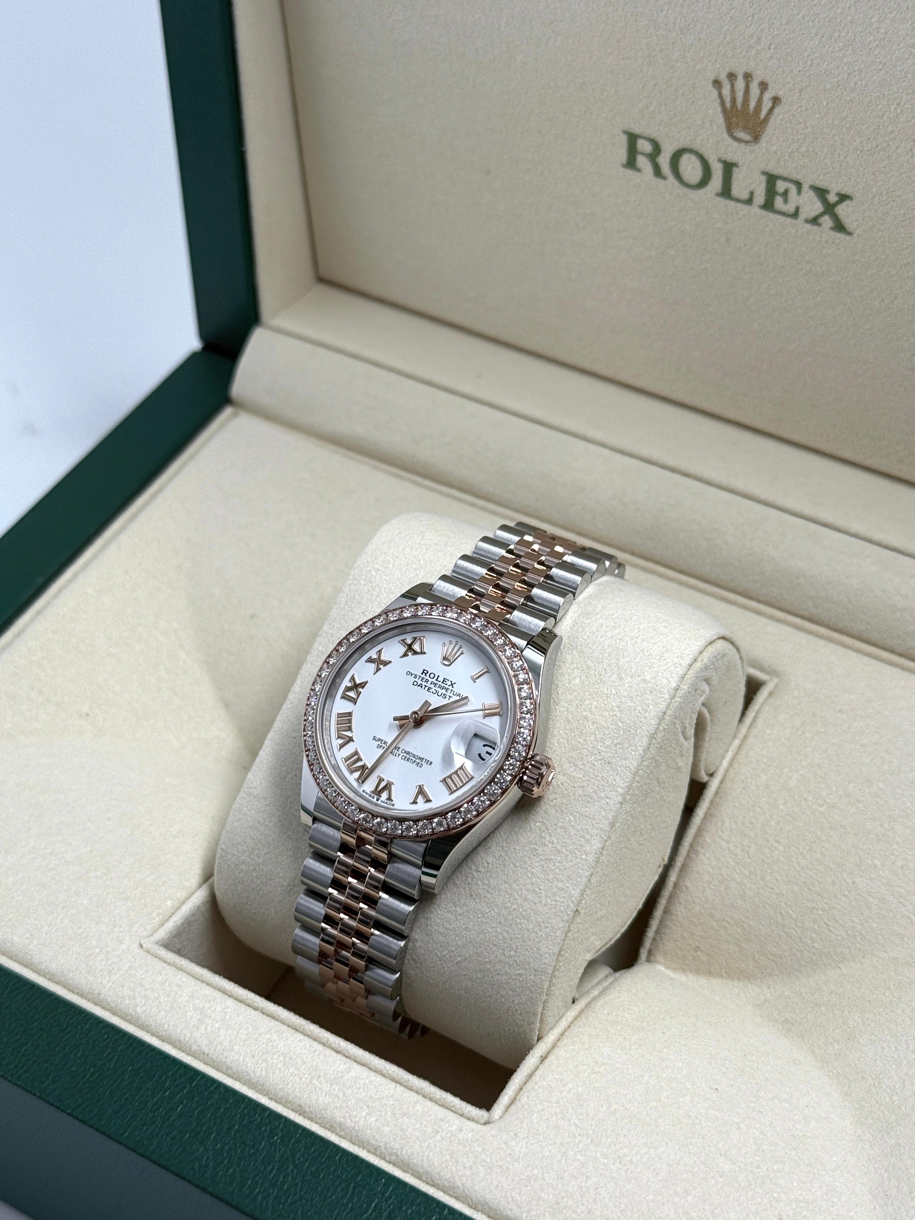 ROLEX Datejust 31MM  278381RBR WHITE ROMAN JUB