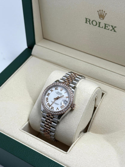 ROLEX Datejust 31MM  278381RBR WHITE ROMAN JUB