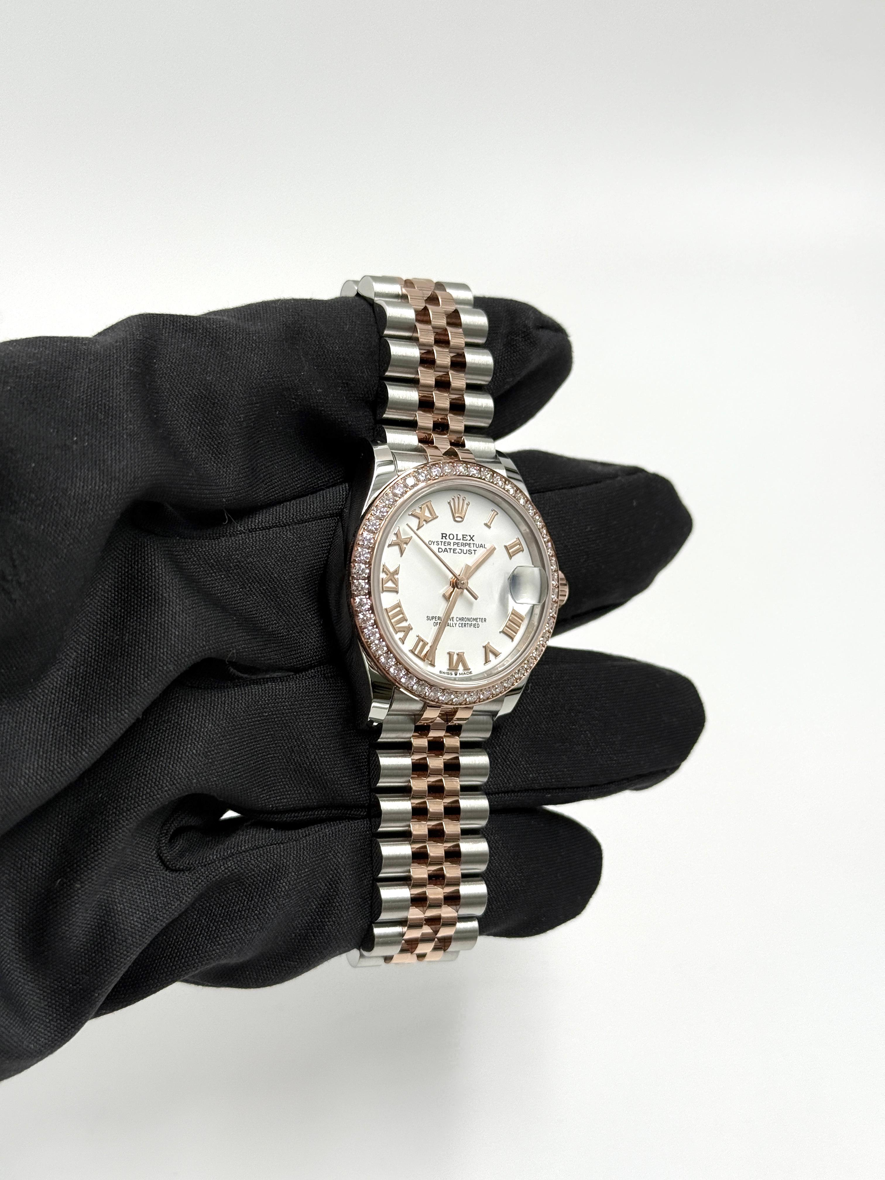 ROLEX Datejust 31MM  278381RBR WHITE ROMAN JUB