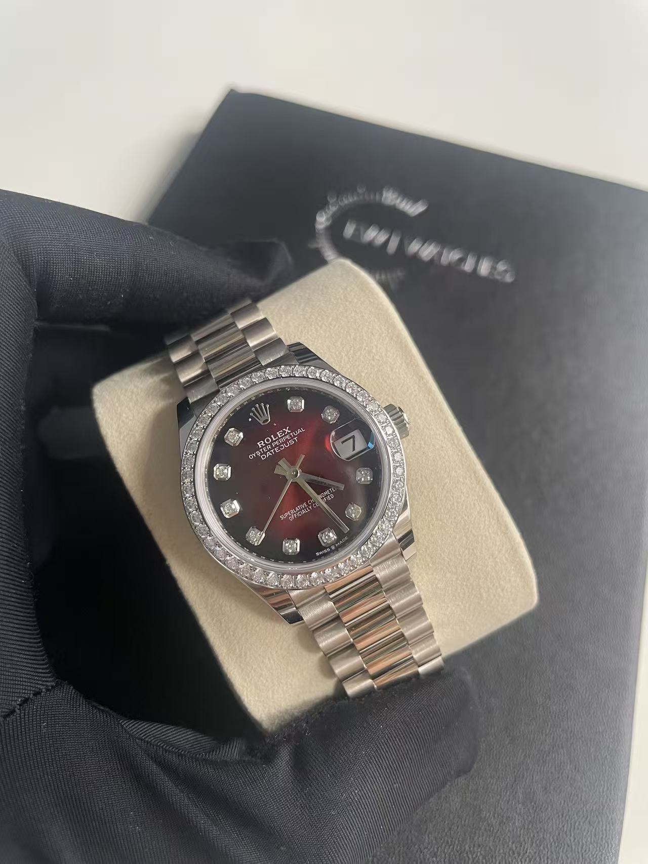 Rolex Datejust 31 278289RBR Red Ombre Set with Diamonds