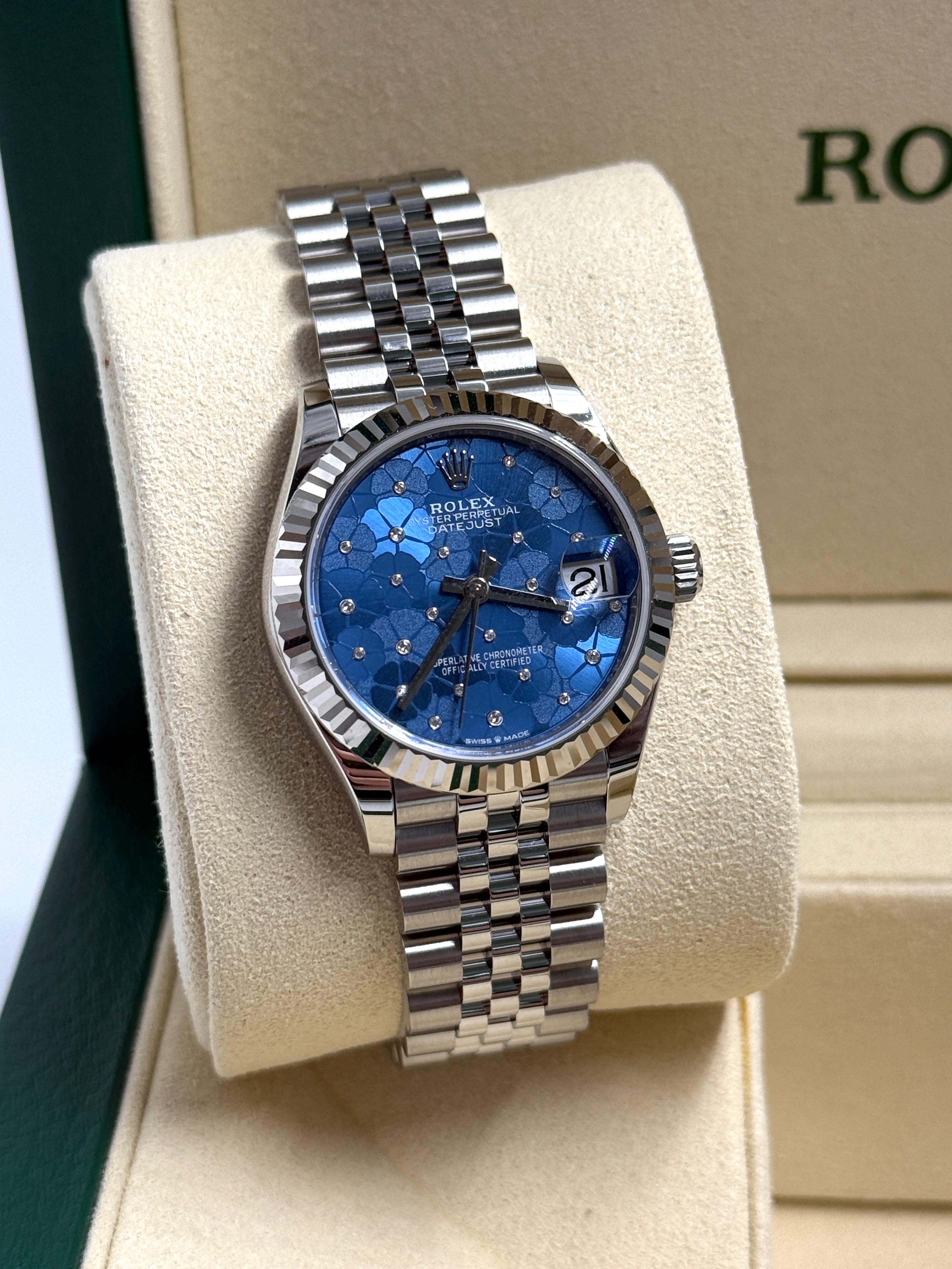 Rolex Datejust 31 278274 Blaues Blumenjubiläum 2025