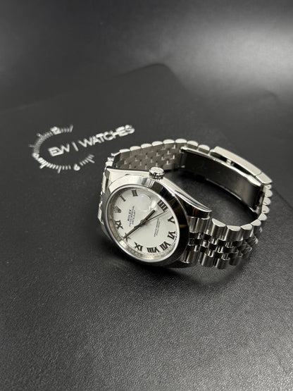 Rolex Datejust 41 126300 Weißes römisches Jubiläum 2024