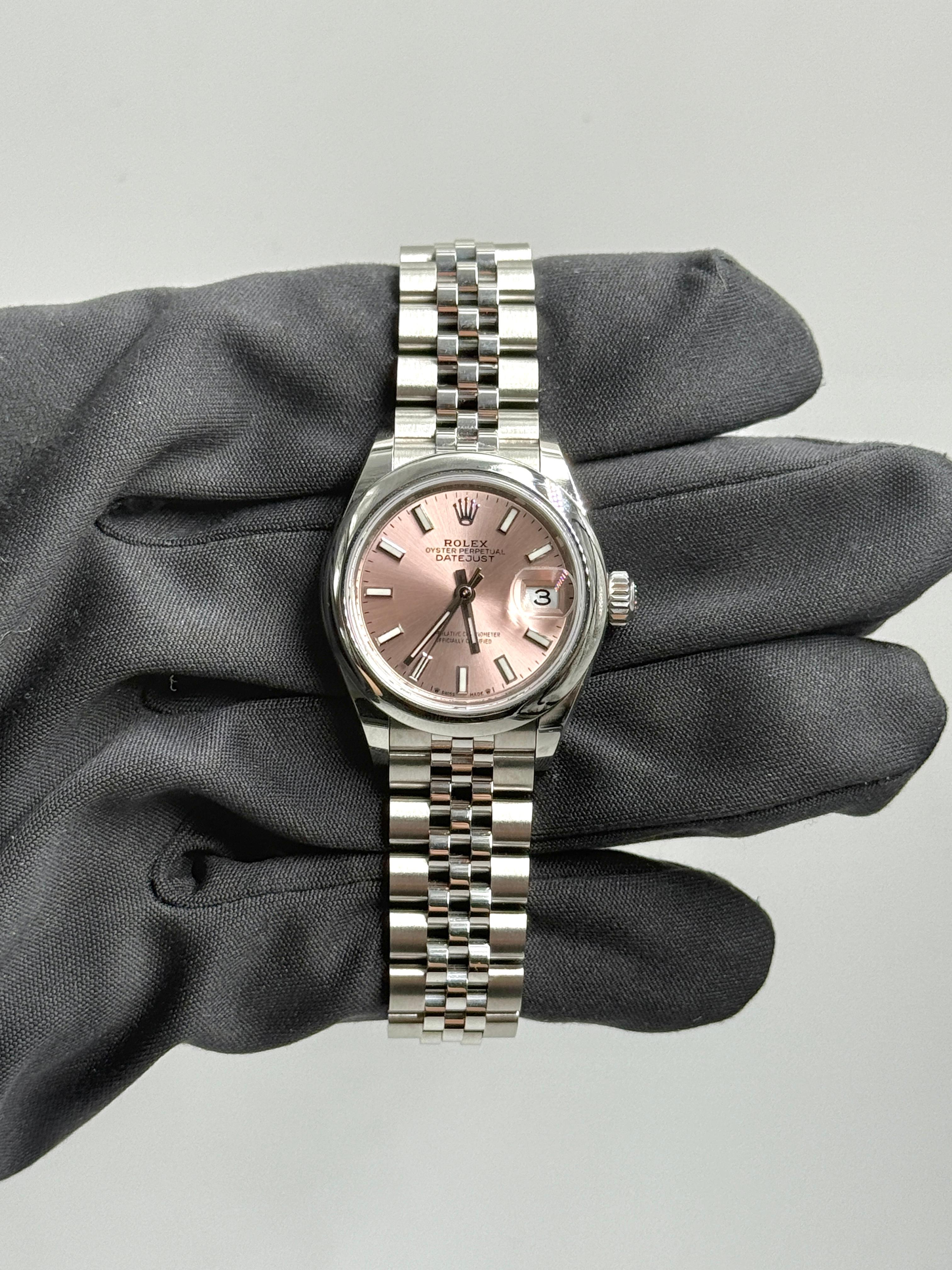 Rolex Lady-Datejust 279160 Pink Index Jubilee 2025