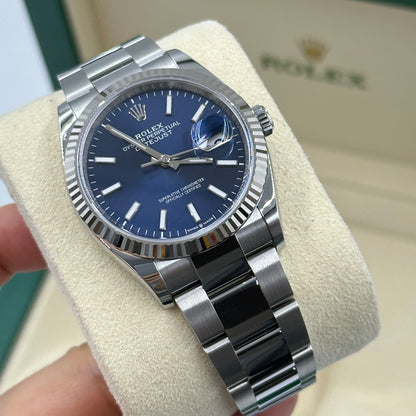Rolex Datejust 36 126234 Blauer Index Oyster 2025