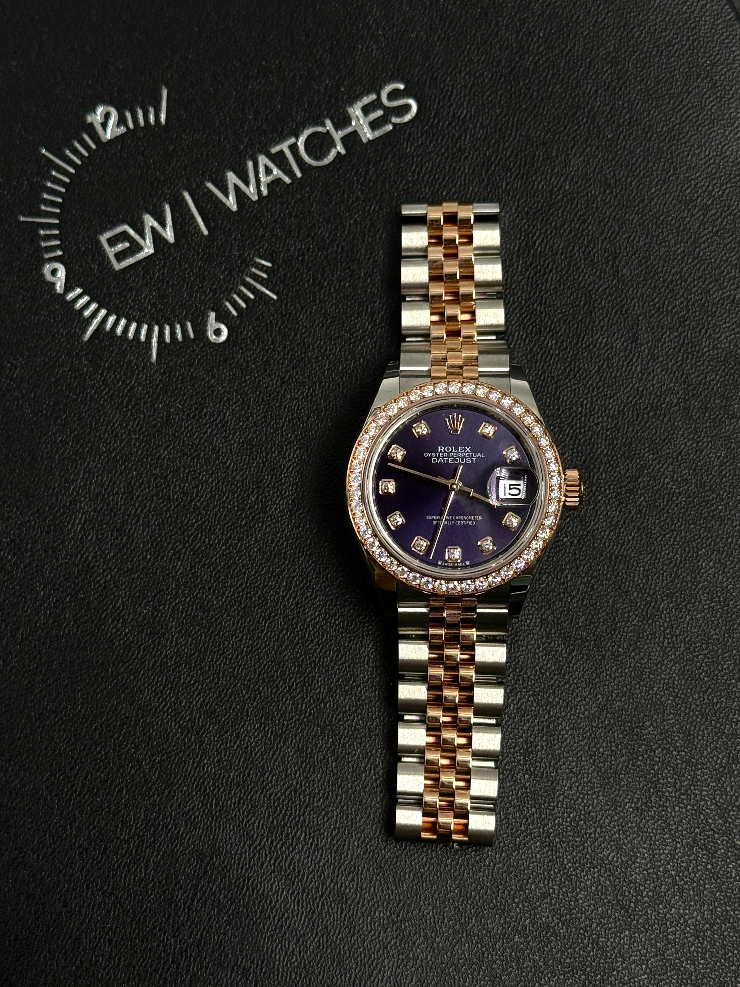 Rolex Lady-Datejust 279381RBR G PURPLE JUB