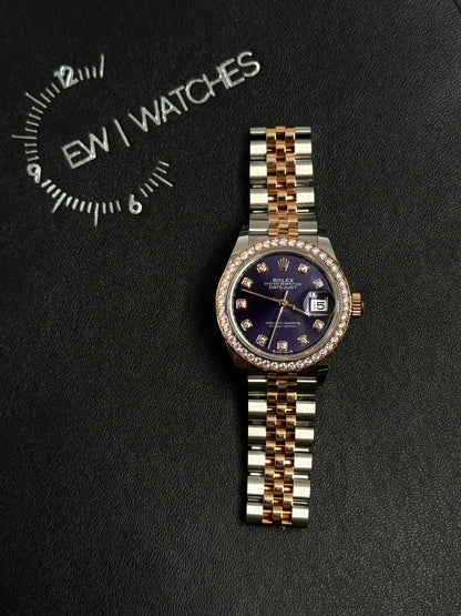 Rolex Lady-Datejust 279381RBR G PURPLE JUB