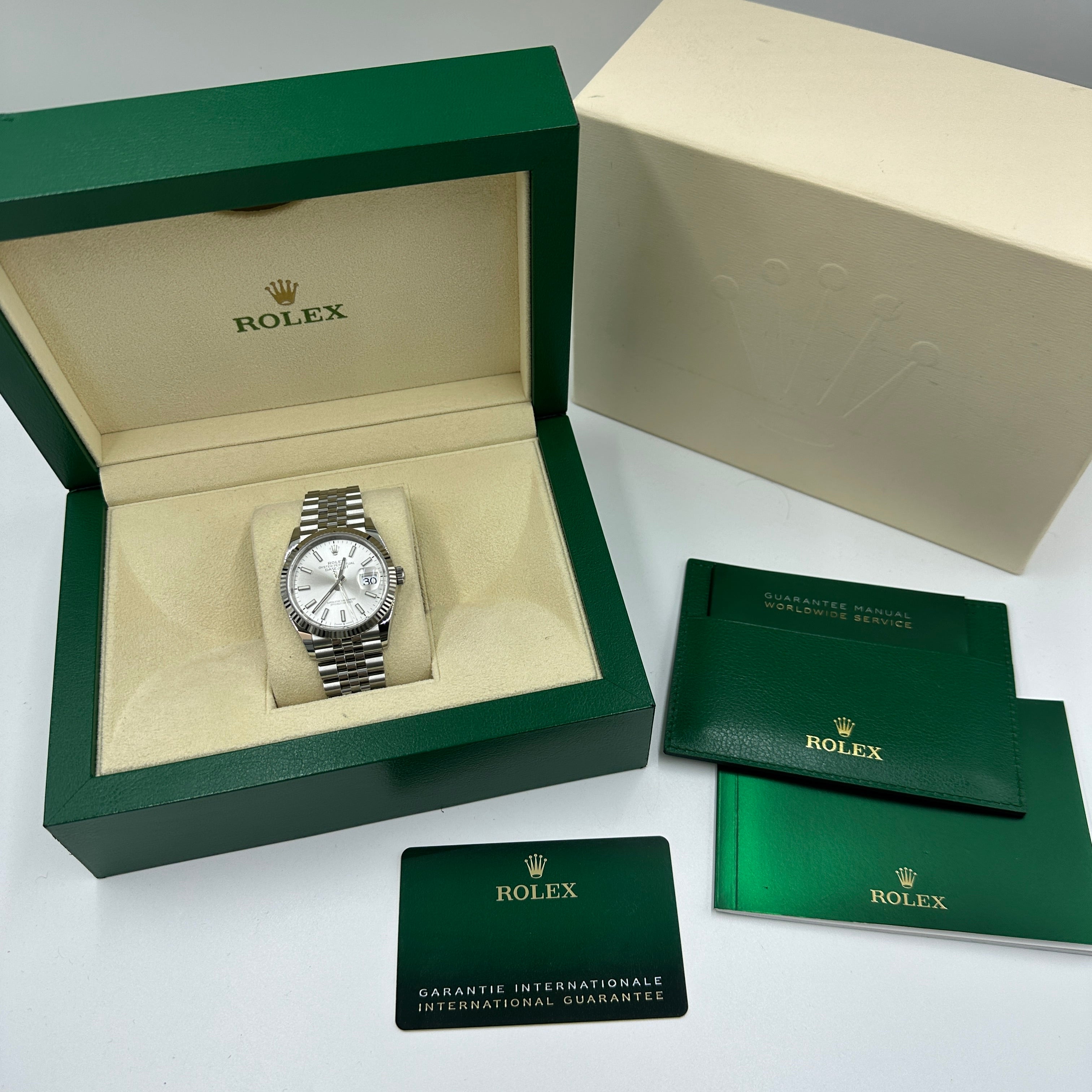 Rolex Datejust 36 126234 Silber Index Jubilee 2025