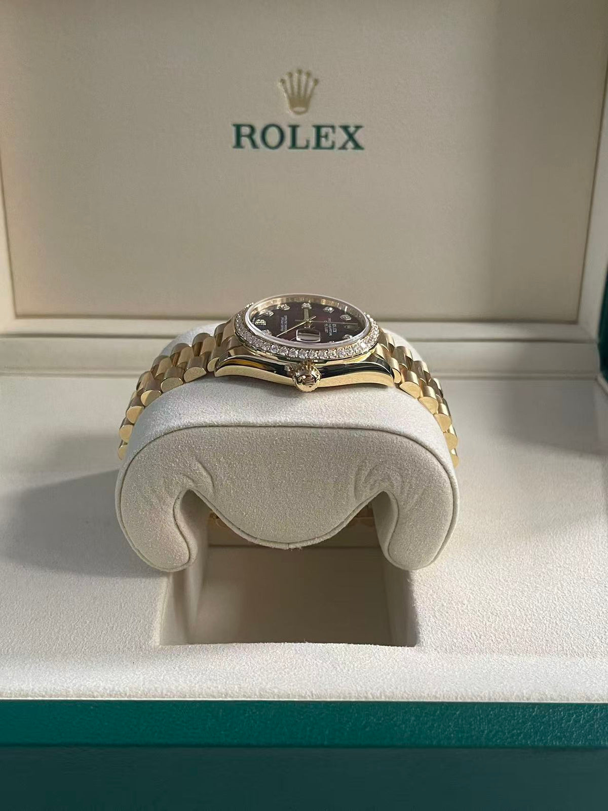 Rolex Datejust 31 278288RBR G Red Ombre President 2026