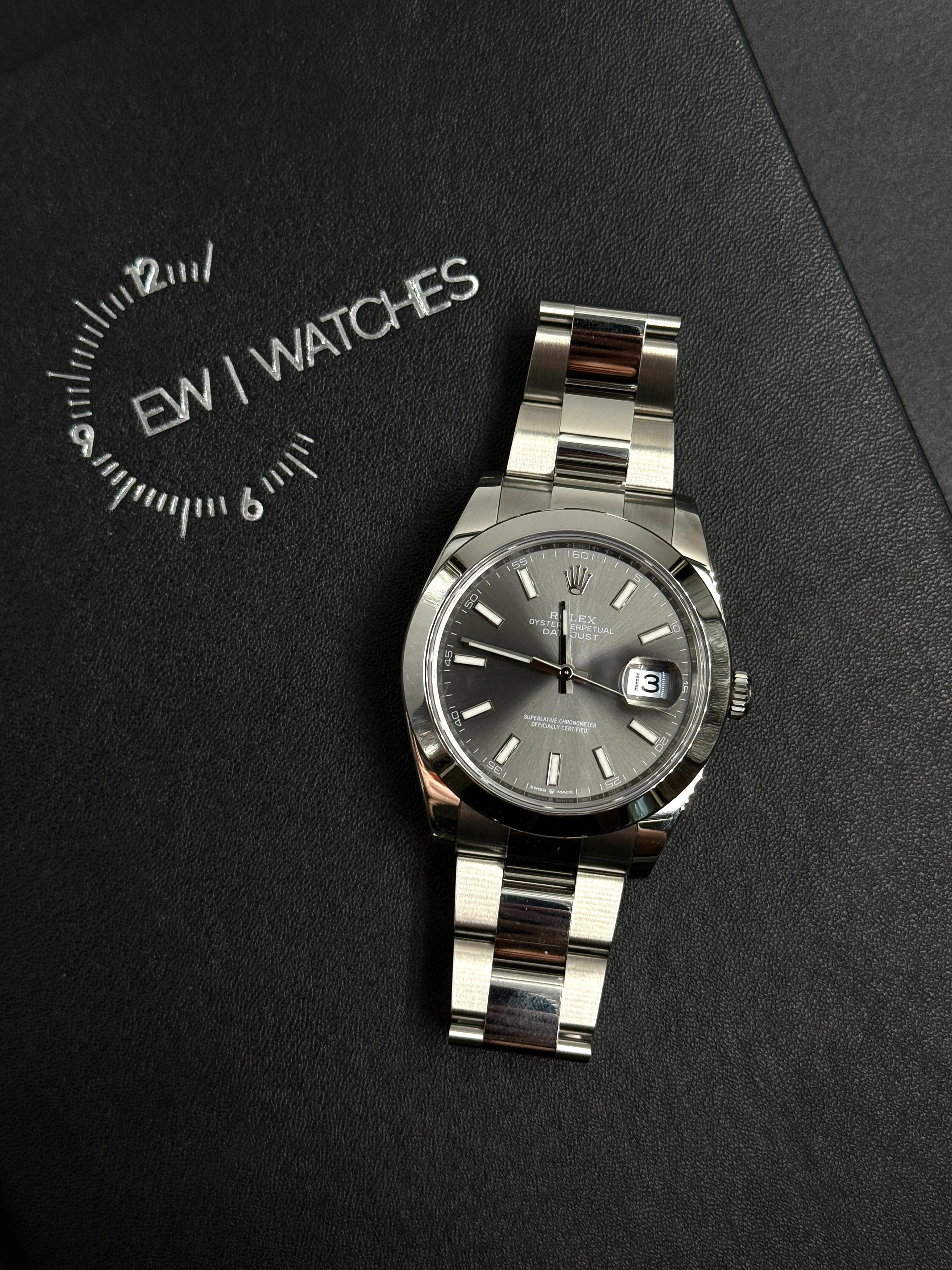 Rolex Datejust 41 126300 Schwarzer Index Oyster 2025