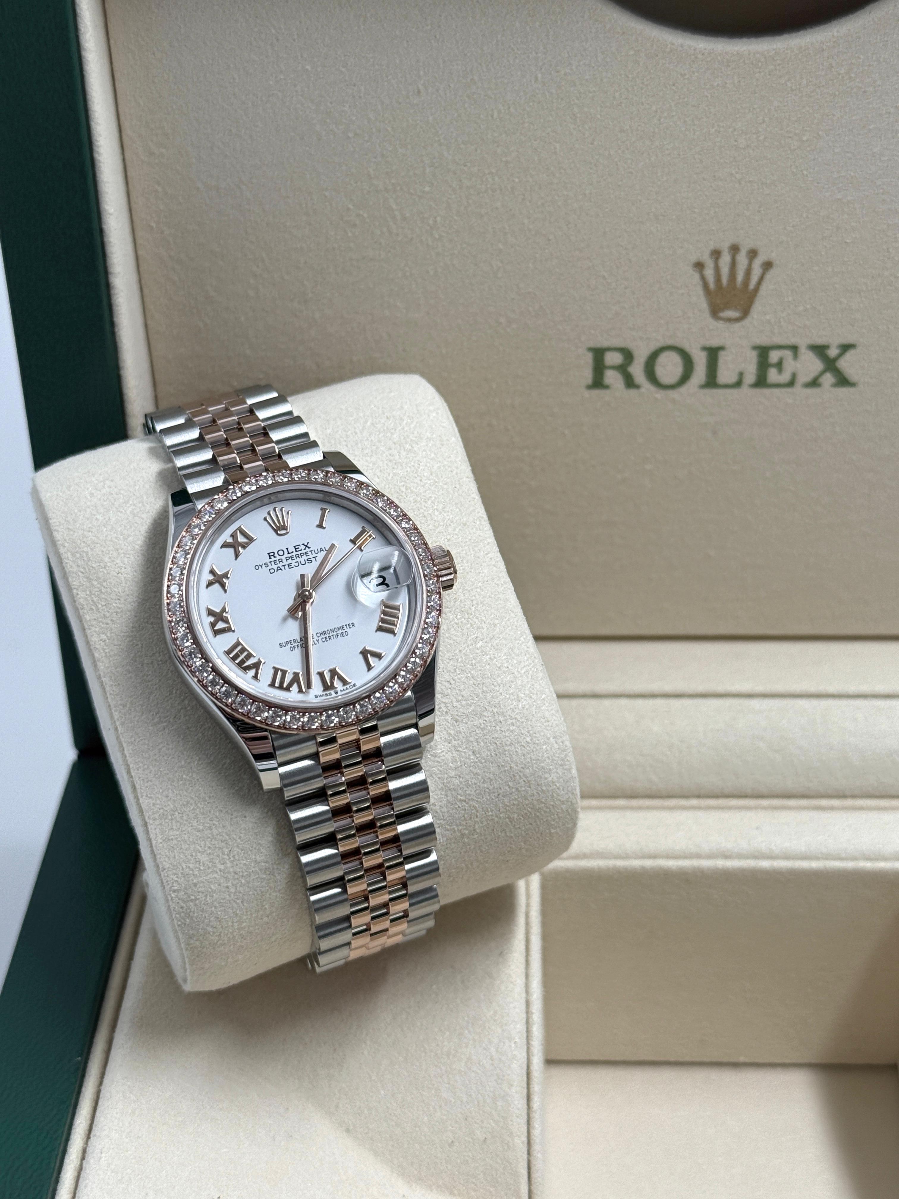 ROLEX Datejust 31MM  278381RBR WHITE ROMAN JUB