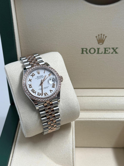 ROLEX Datejust 31MM  278381RBR WHITE ROMAN JUB