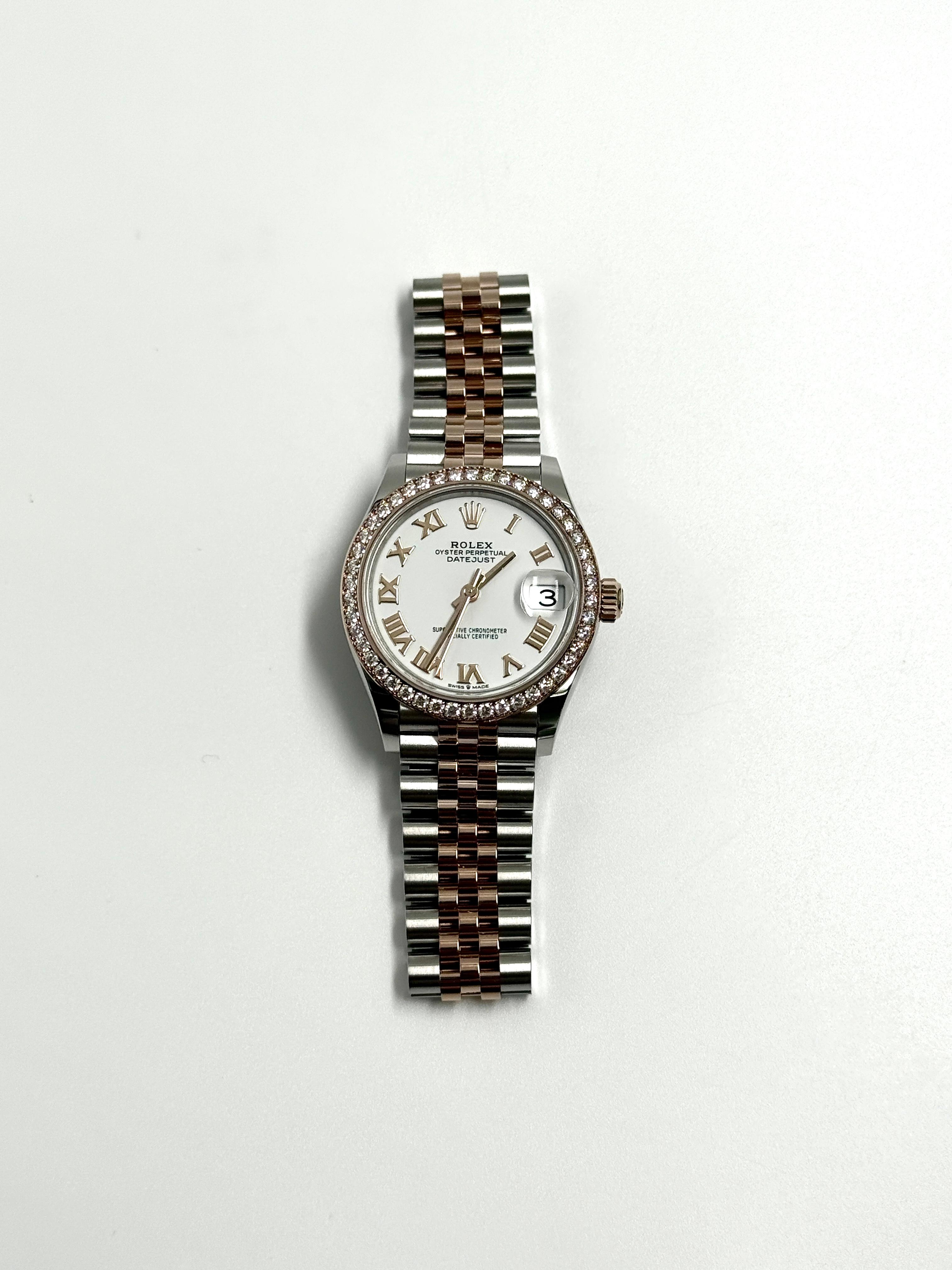 ROLEX Datejust 31MM  278381RBR WHITE ROMAN JUB