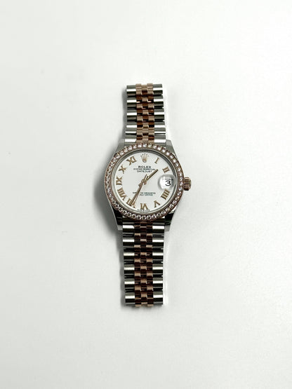 ROLEX Datejust 31MM  278381RBR WHITE ROMAN JUB