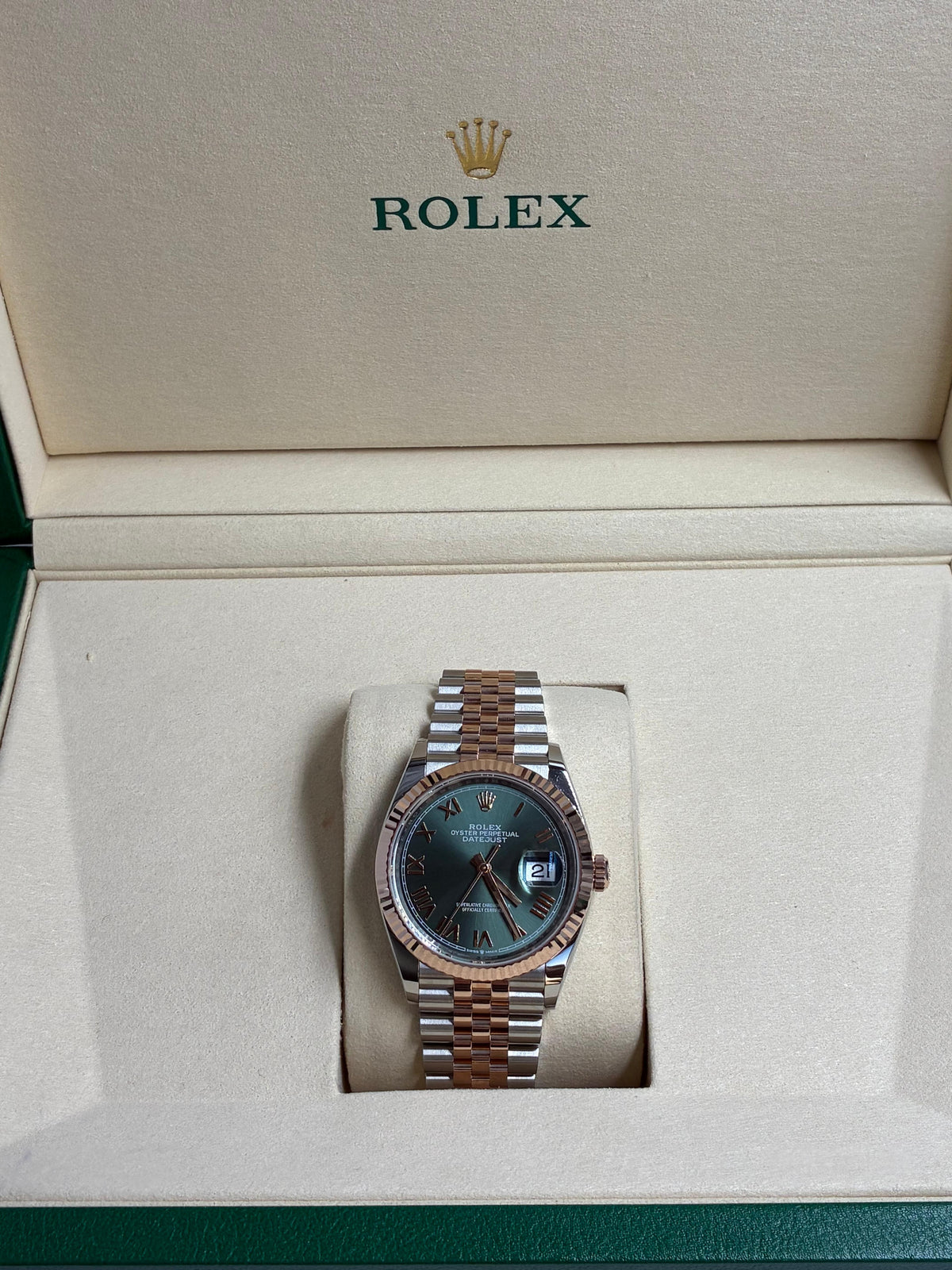 Rolex Datejust 36 126231 New Green Roman Jubilee 2026
