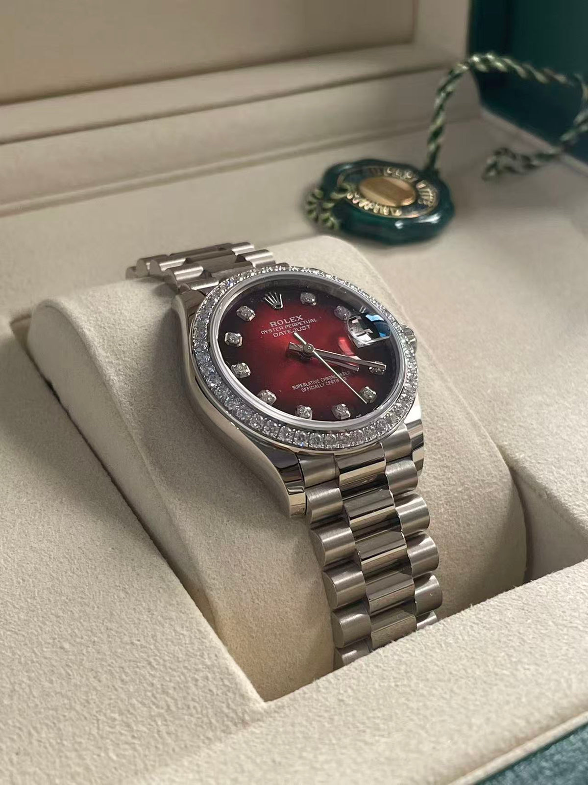 Rolex Datejust 31 278289RBR Red Ombre Set with Diamonds