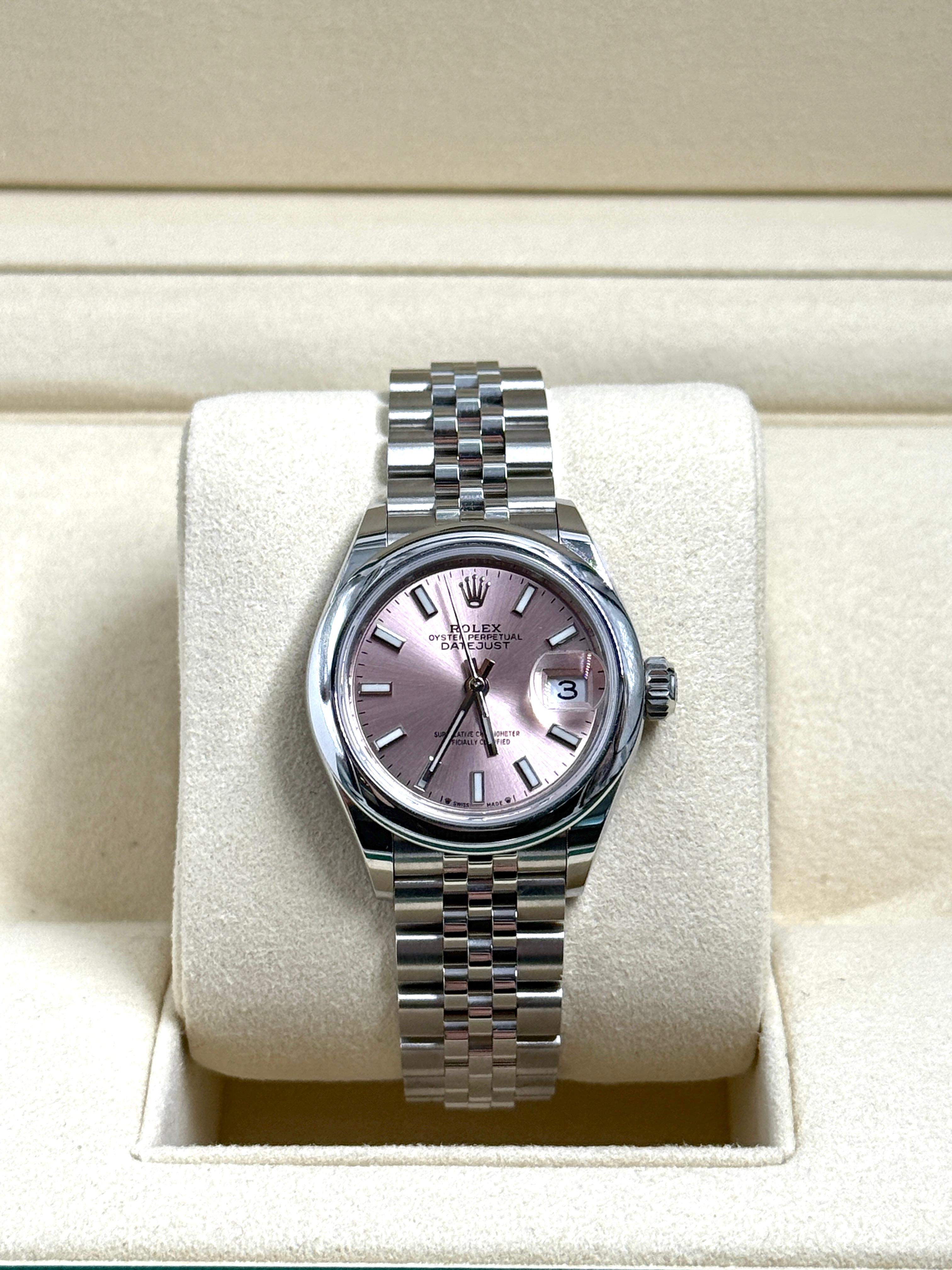Rolex Lady-Datejust 279160 Pink Index Jubilee 2025