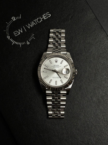Rolex Datejust 41 126334 Silver Index Jubilee 2025