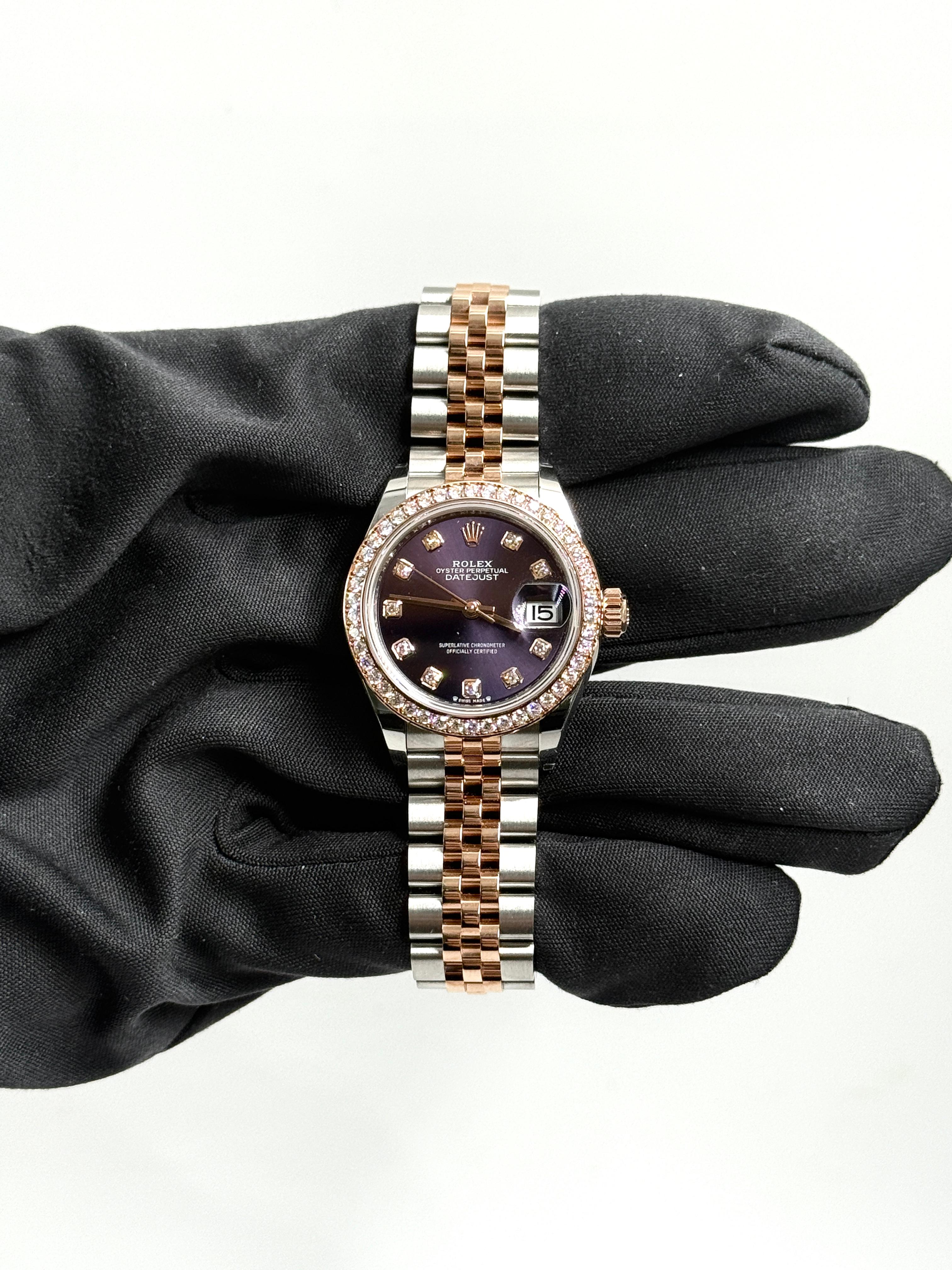 Rolex Lady-Datejust 279381RBR G PURPLE JUB