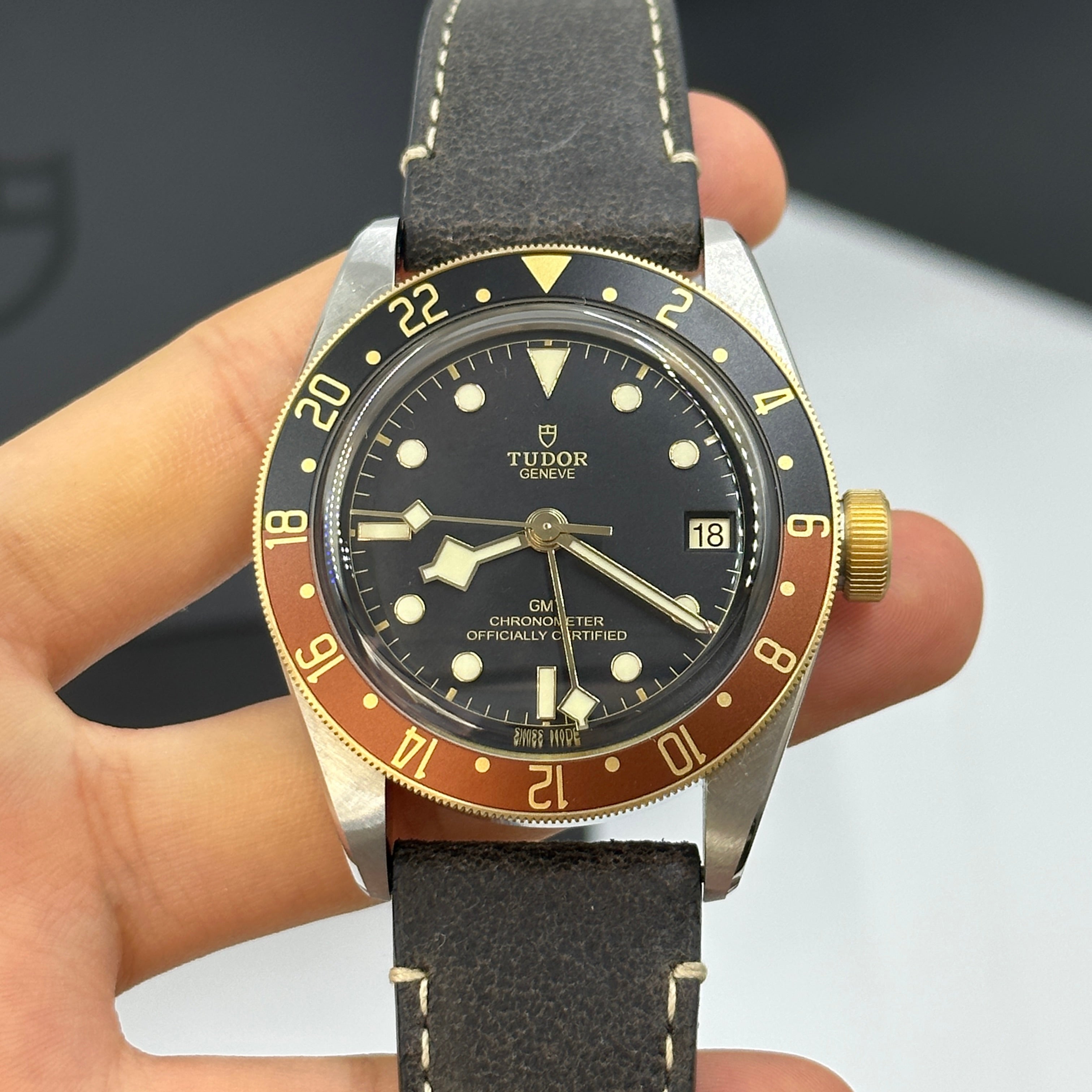 Tudor Black Bay GMT 41mm 79833Mn-0003 Lederarmband 2024