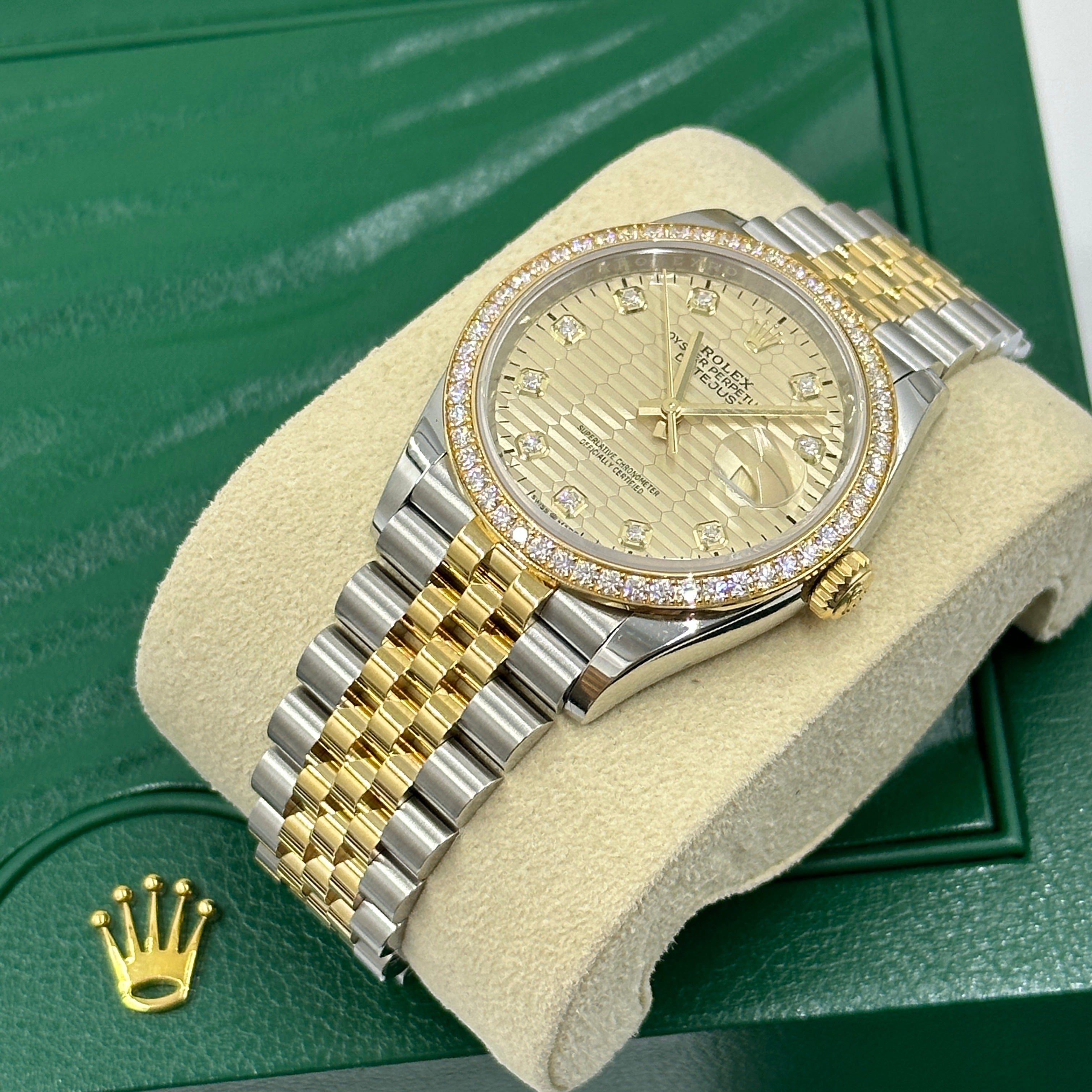 Rolex Datejust 36 126283RBR Champ Fluted Jubilee 2024