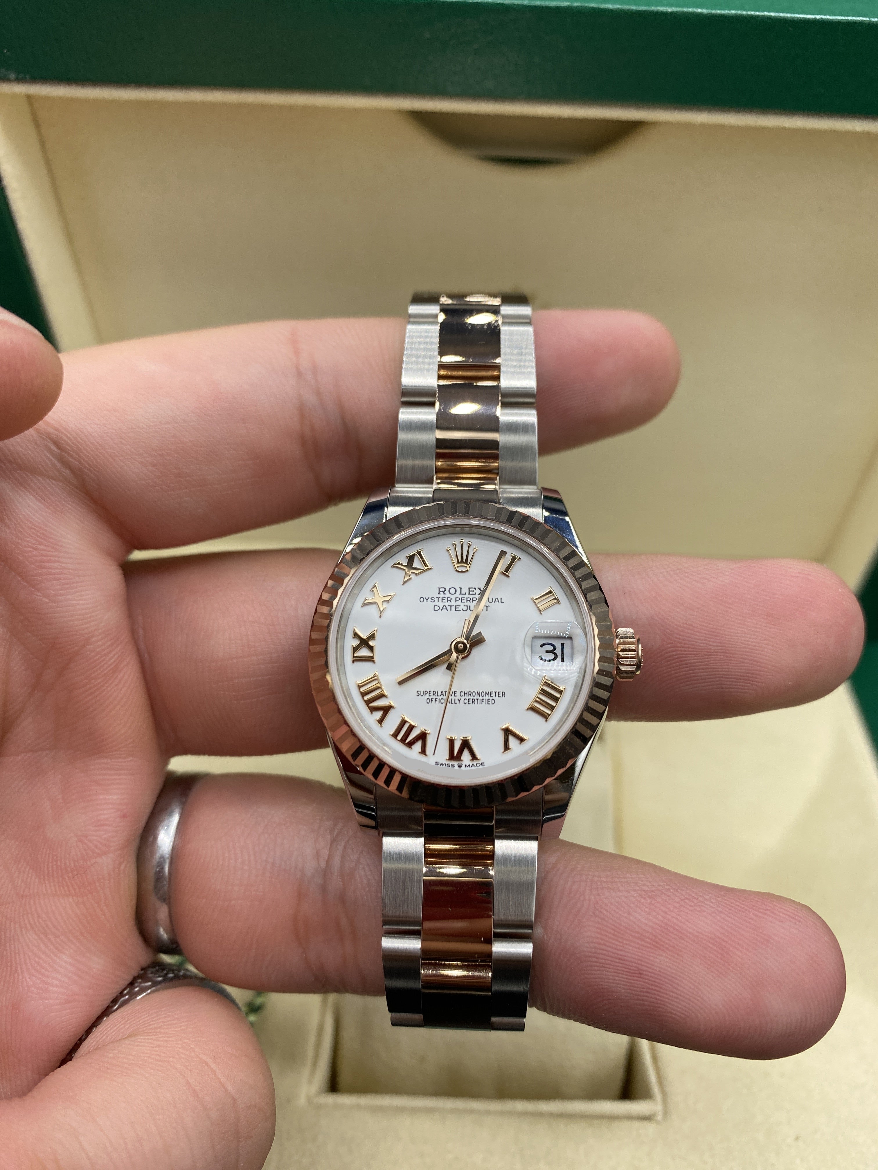 Rolex Datejust 31 278271 Weiße römische Auster 2025