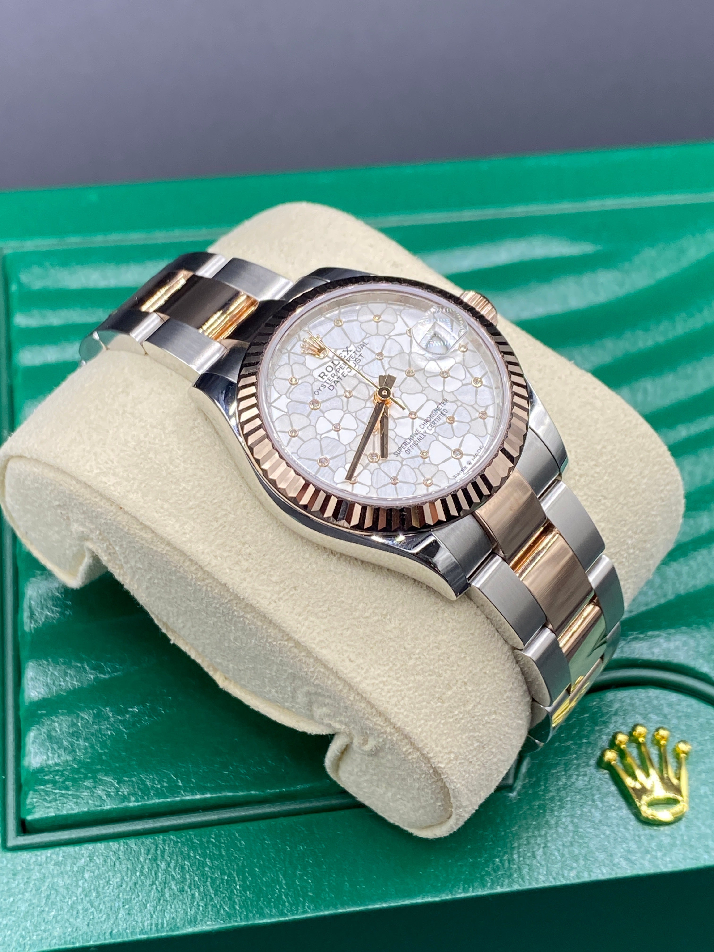 Rolex Datejust 31 278271 Silber Floral Oyster 2024