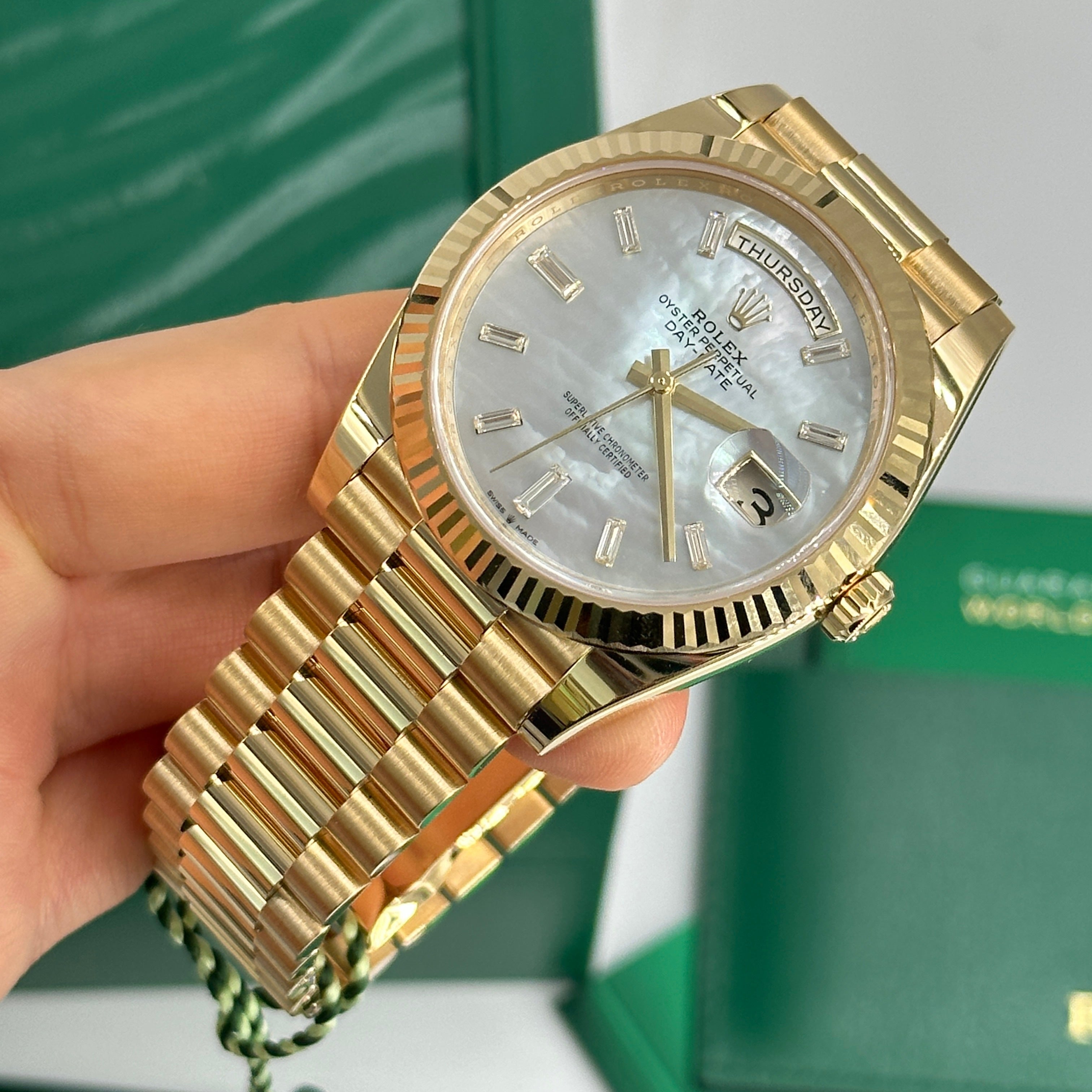 Rolex Day-Date 40 40 mm 228238 Silber Index 2023