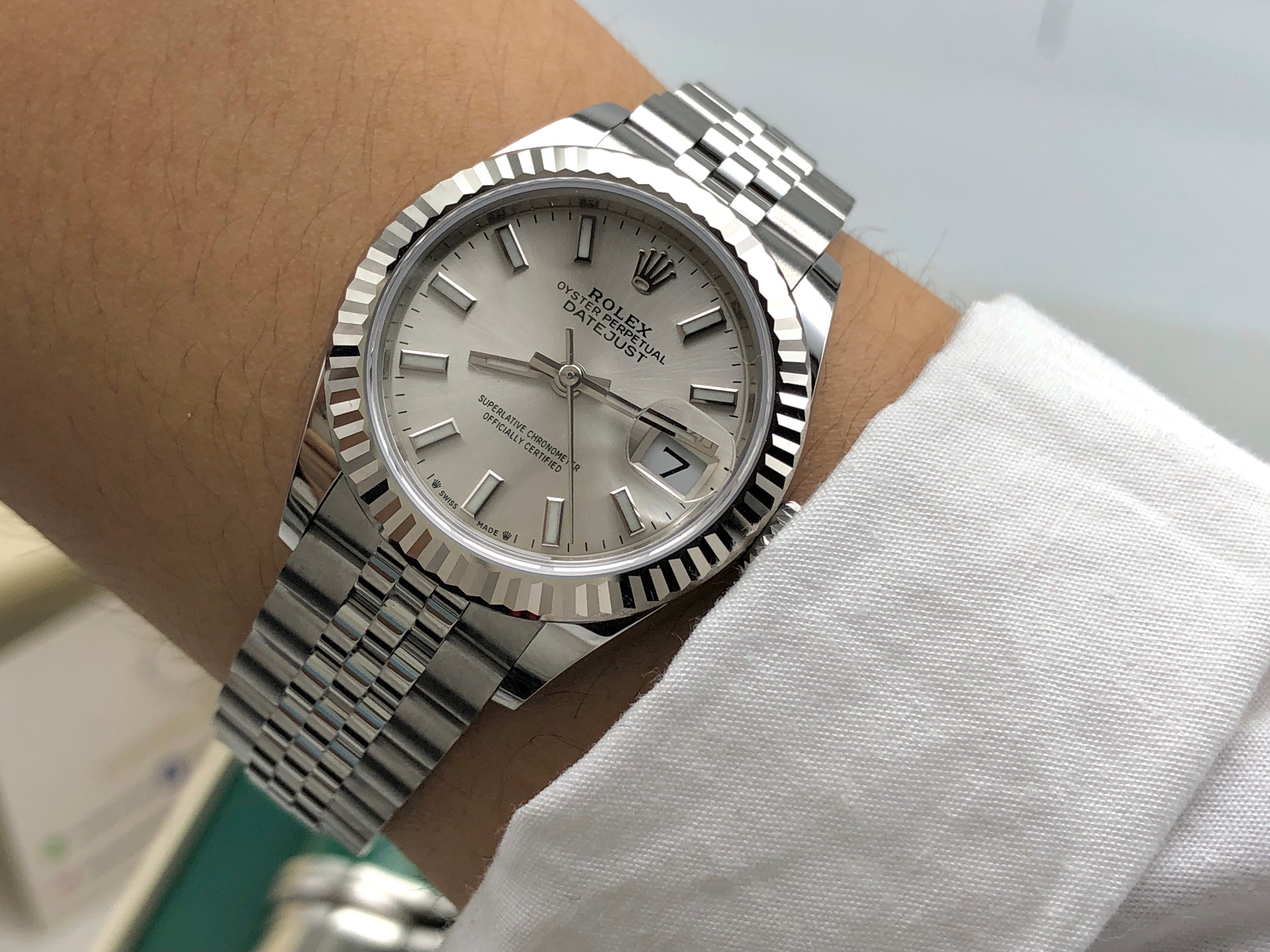 Rolex Lady-Datejust 279174 Silber Index Jubilee 2025