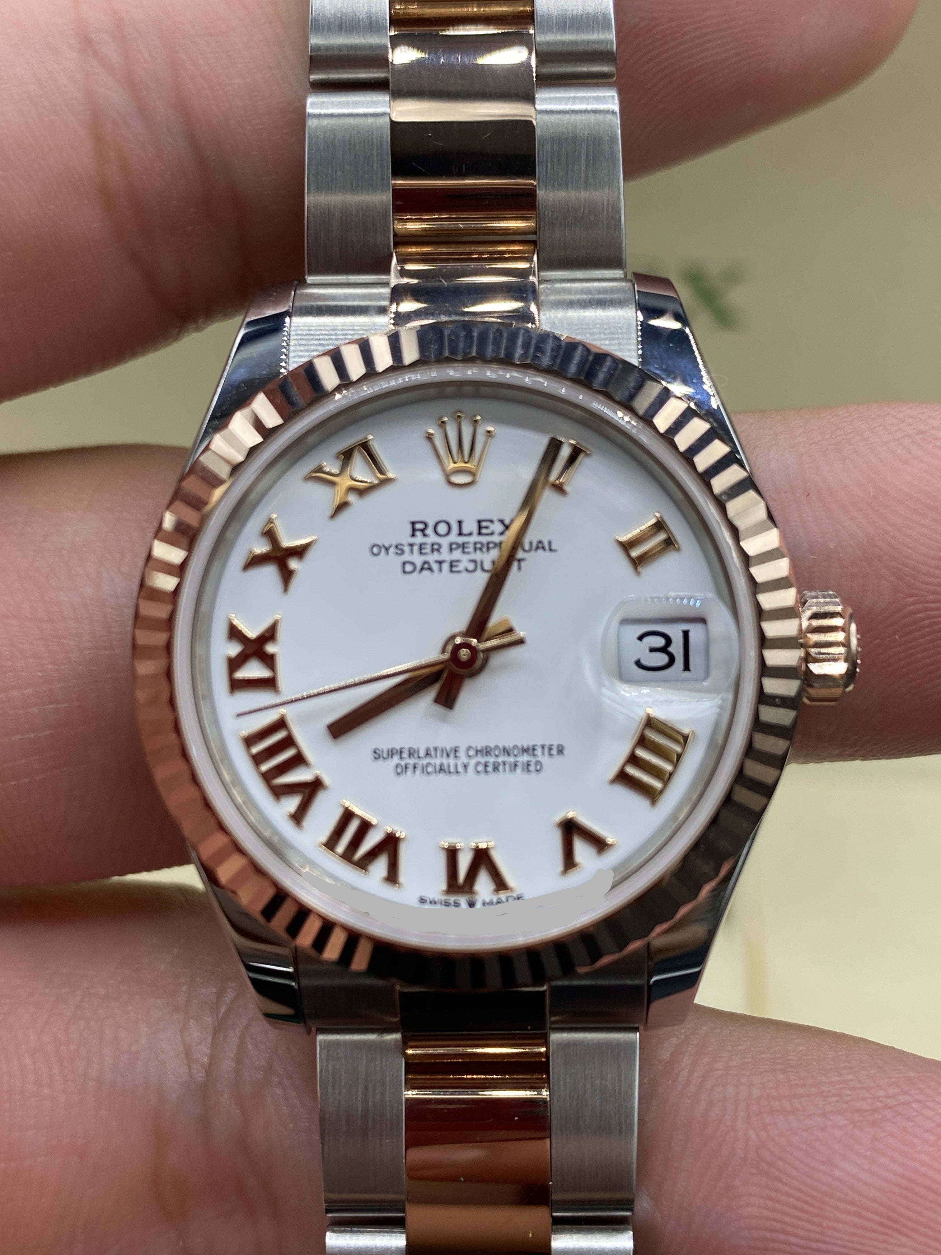 Rolex Datejust 31 278271 Weiße römische Auster 2025
