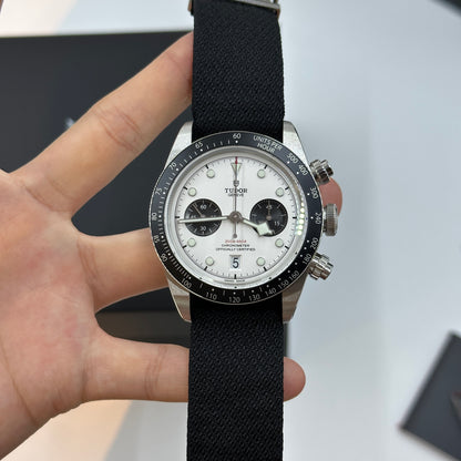 Tudor Black Bay Chrono 41 mm 79360N-0008 Weiß gewebt 2024