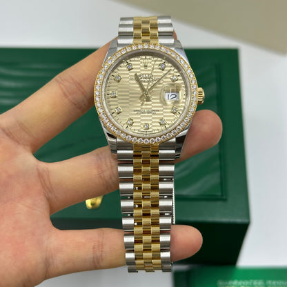 Rolex Datejust 36 126283RBR Champ Fluted Jubilee 2024
